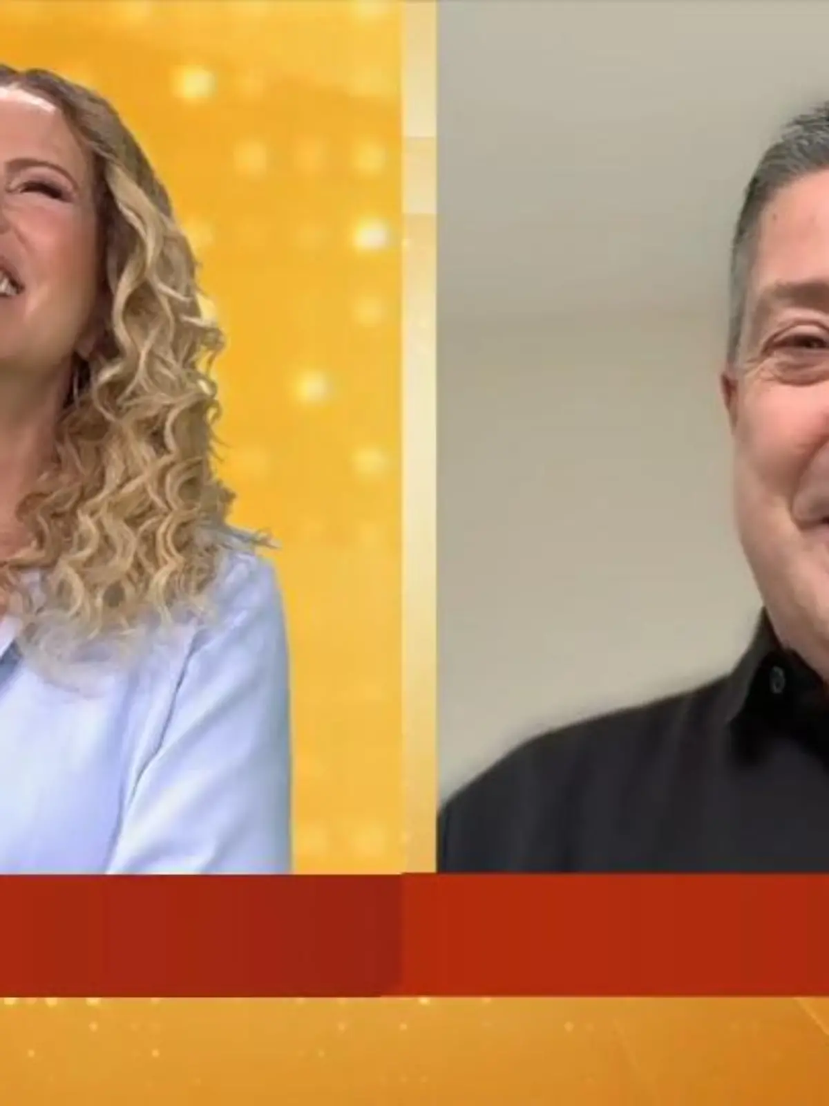 Bild zu: "Joachim Llambi bringt Katja Burkard zum Lachen"