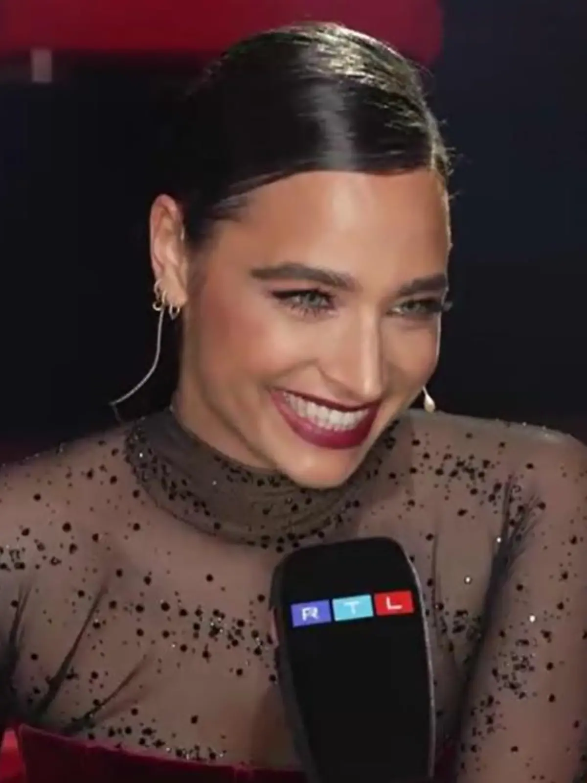 Amira Pocher kurz nach ihrem ersten "Let's Dance"-Auftritt.
