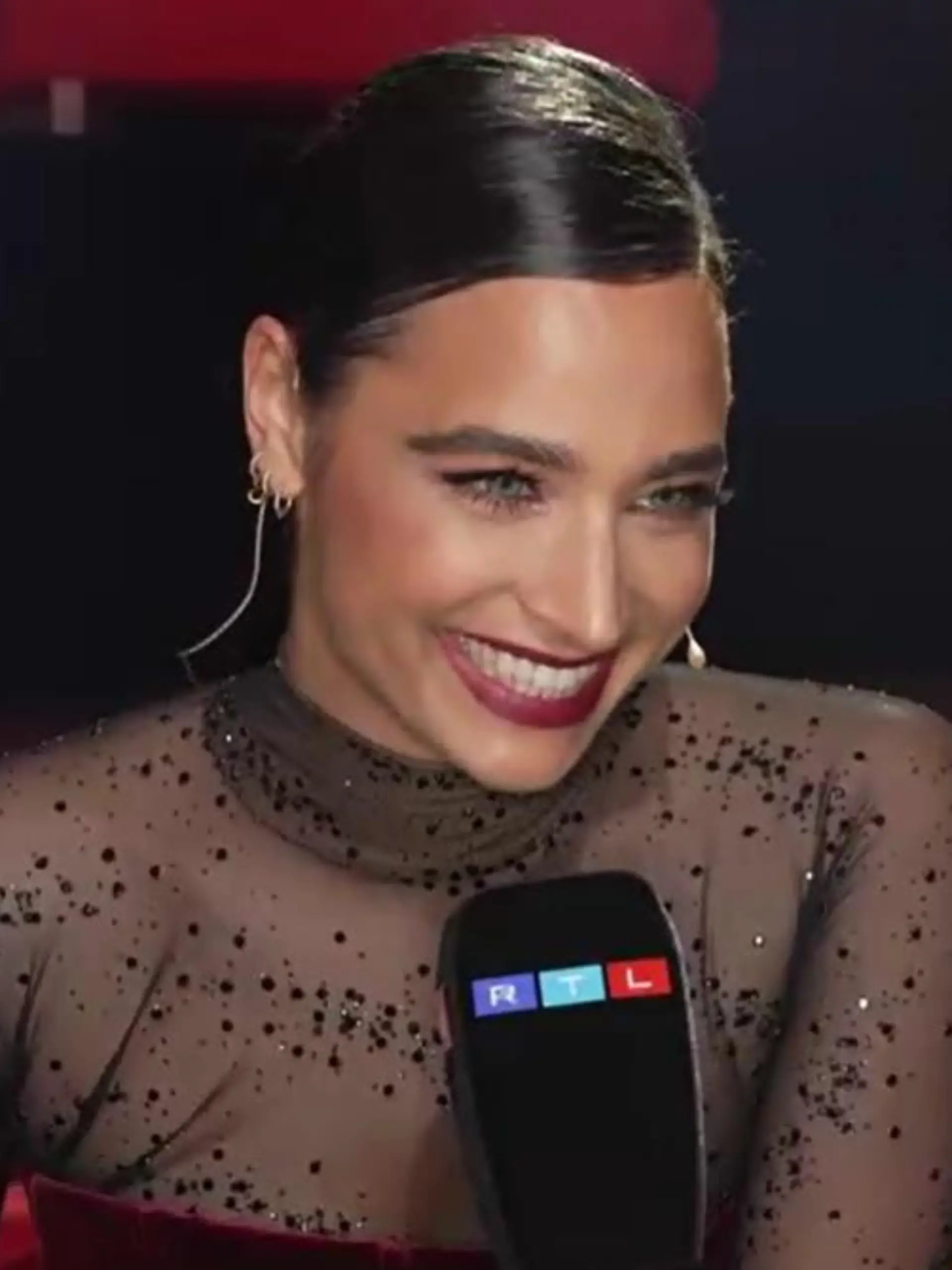 Amira Pocher kurz nach ihrem ersten "Let's Dance"-Auftritt.