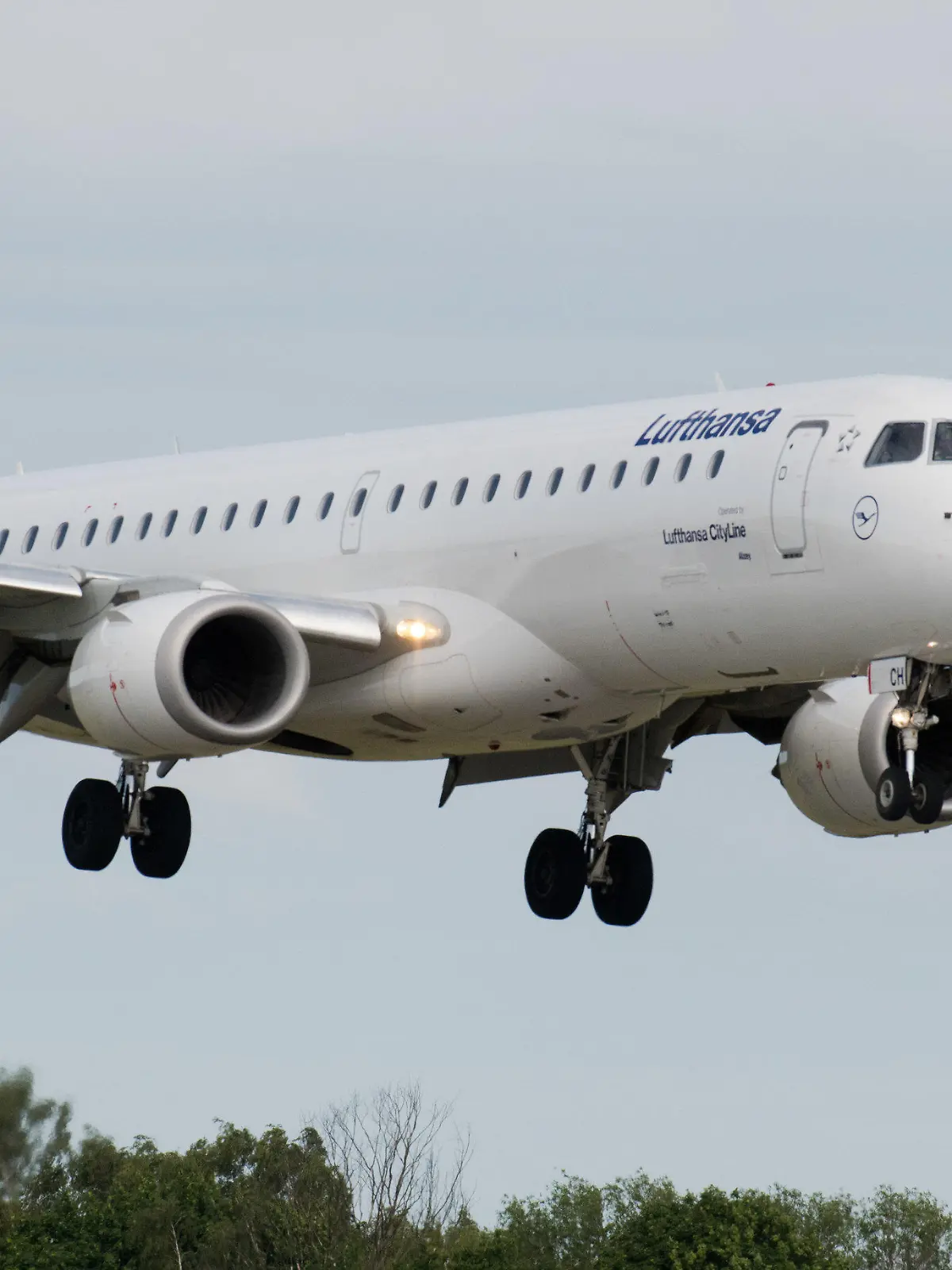 ARCHIV - 30.05.2020, Mecklenburg-Vorpommern, Zirchow: Ein Flugzeug im Linienflugverkehr der Lufthansa aus Frankfurt/Main landet auf dem Flughafen Heringsdorf. Im Corona-Schock dampft Lufthansa die Pilotenausbildung ein. Doch was geschieht mit den Flugschülern, die mit ihrer Ausbildung noch nicht fertig waren? Der Kampf um ihre Lebensträume führt vor die Gerichte. (zu dpa «Prozesse um den Lebenstraum Lufthansa-Pilot beginnen») Foto: Stefan Sauer/dpa +++ dpa-Bildfunk +++