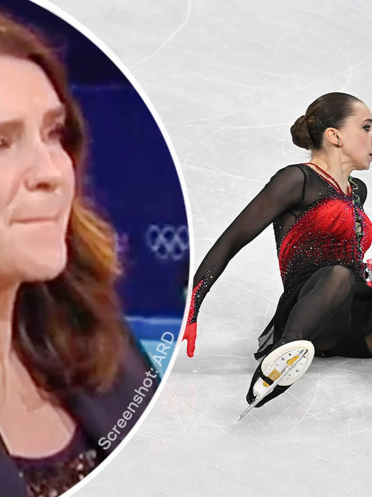 Katarina Witt bricht live im TV in Tränen aus: Walijewa "der Welt zum Fraß vorgeworfen"