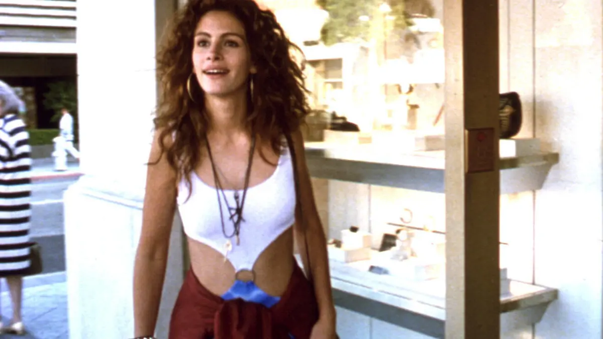 PRETTY WOMAN, Julia Roberts, 1990 Buena Vista Pictures/Courtesy Everett Collection ACHTUNG AUFNAHMEDATUM GESCHÄTZT PUBLICATIONxINxGERxSUIxAUTxONLY Copyright: xBuenaxVistaxPictures/CourtesyxEverettxCollectionx MSDPRWO EC004