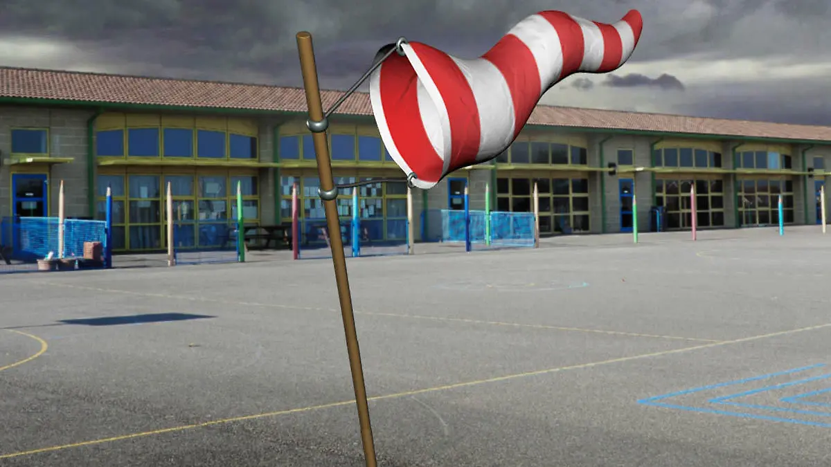 Unwetter Schule