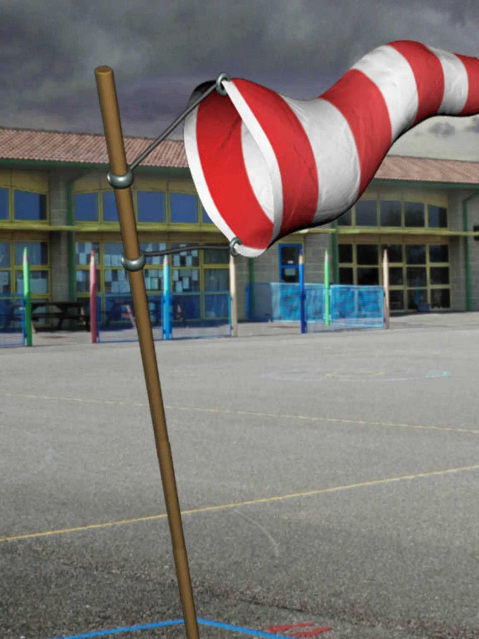 Unwetter Schule