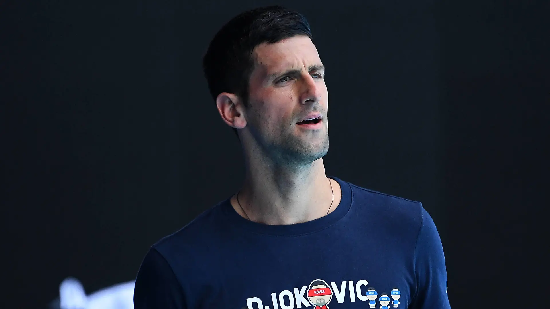  TENNIS NOVAK DJOKOVIC, Novak Djokovic of Serbia is seen during a training session at Melbourne Park in Melbourne, Wednesday, January 12, 2022.  ACHTUNG: NUR REDAKTIONELLE NUTZUNG, KEINE ARCHIVIERUNG UND KEINE BUCHNUTZUNG MELBOURNE VIC AUSTRALIA PUBLICATIONxINxGERxSUIxAUTxONLY Copyright: xJAMESxROSSx 0147128448st