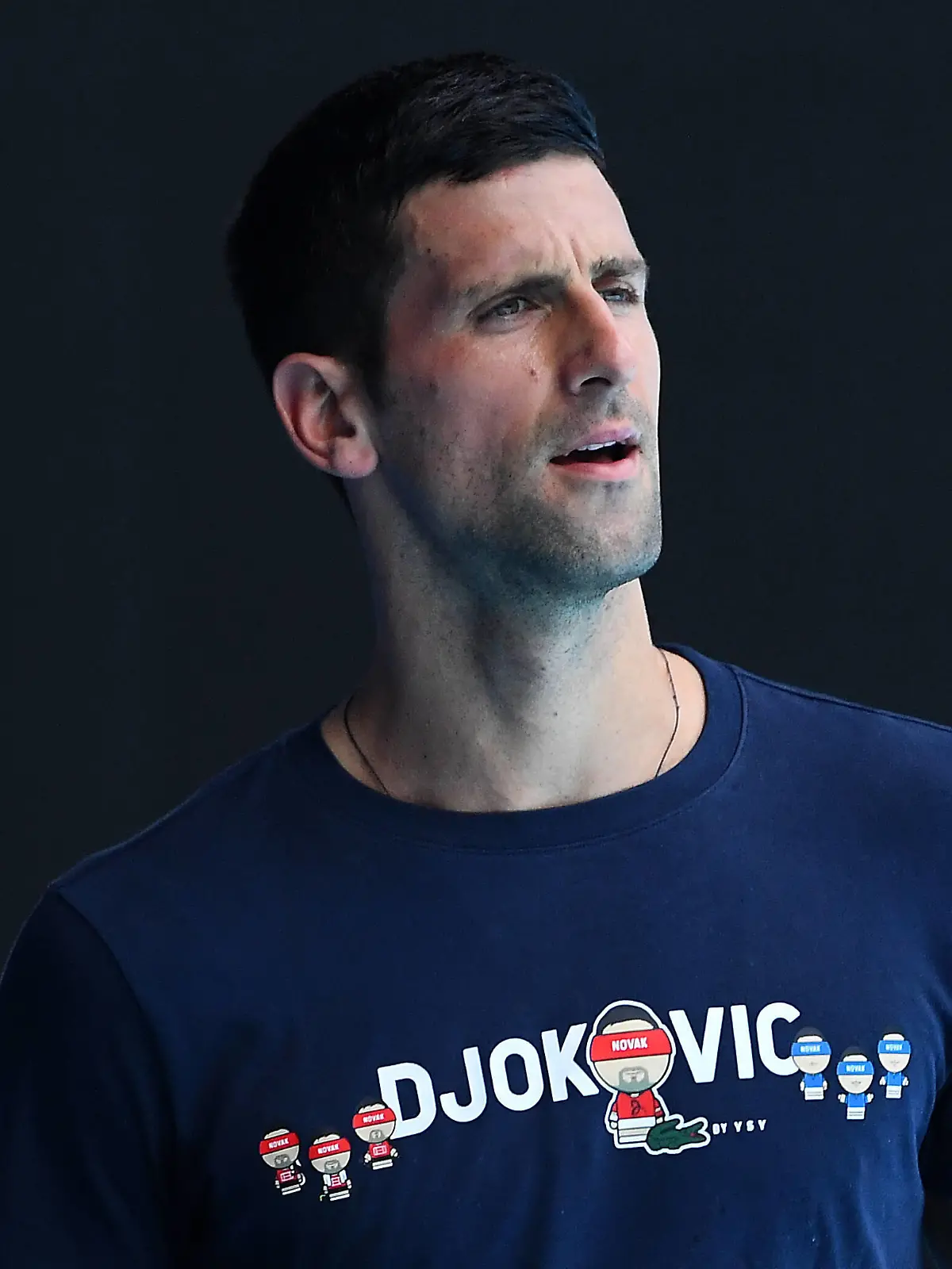  TENNIS NOVAK DJOKOVIC, Novak Djokovic of Serbia is seen during a training session at Melbourne Park in Melbourne, Wednesday, January 12, 2022.  ACHTUNG: NUR REDAKTIONELLE NUTZUNG, KEINE ARCHIVIERUNG UND KEINE BUCHNUTZUNG MELBOURNE VIC AUSTRALIA PUBLICATIONxINxGERxSUIxAUTxONLY Copyright: xJAMESxROSSx 0147128448st