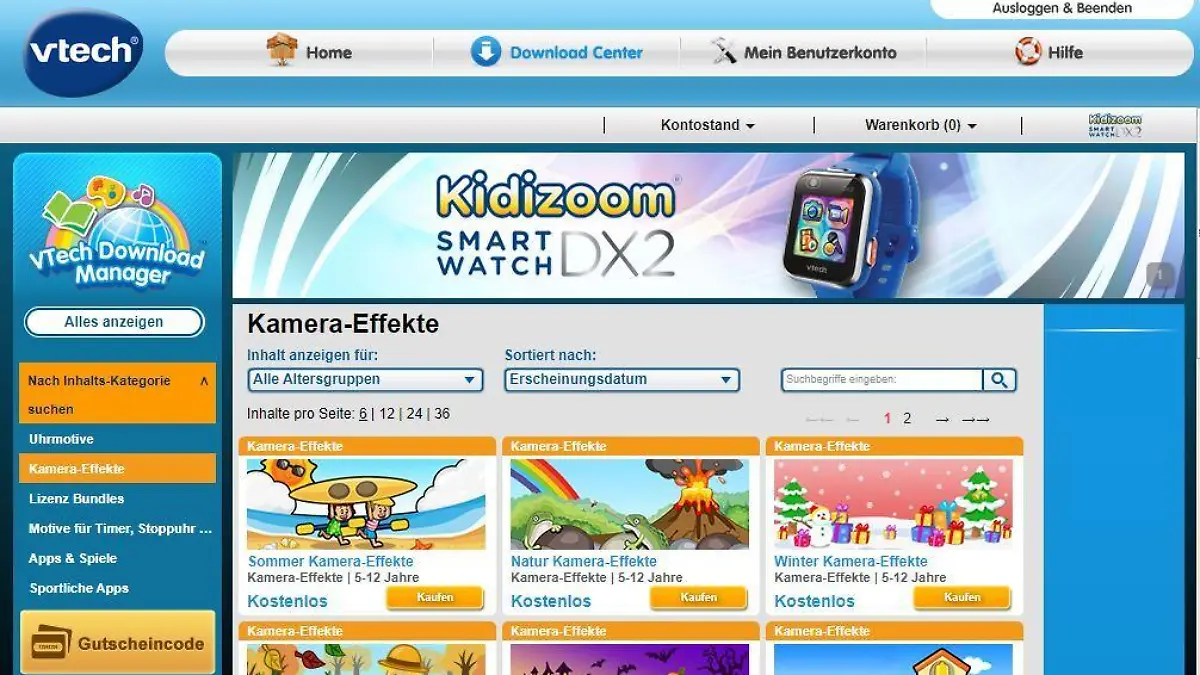Kidizoom Download Center