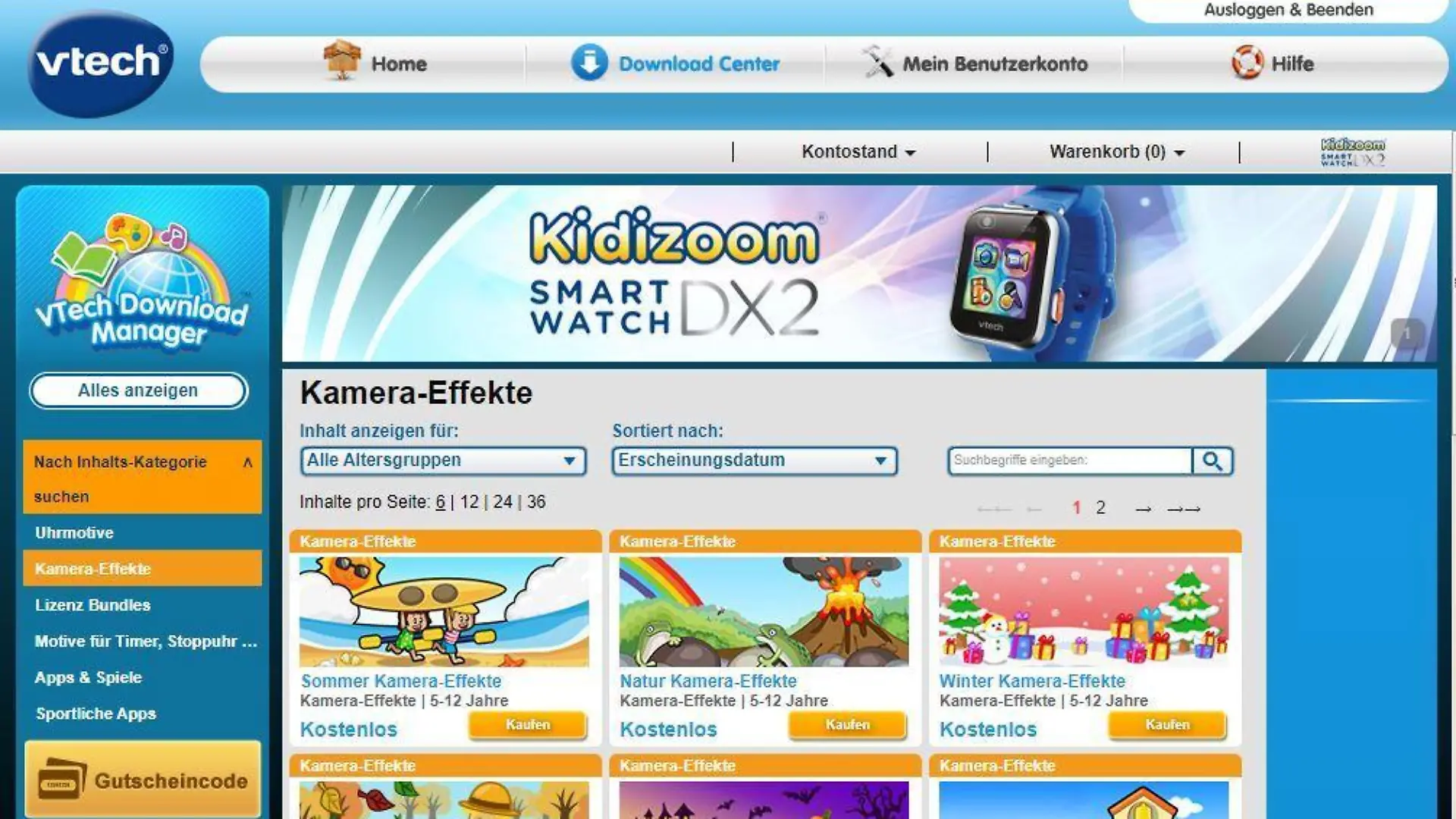 Kidizoom Download Center