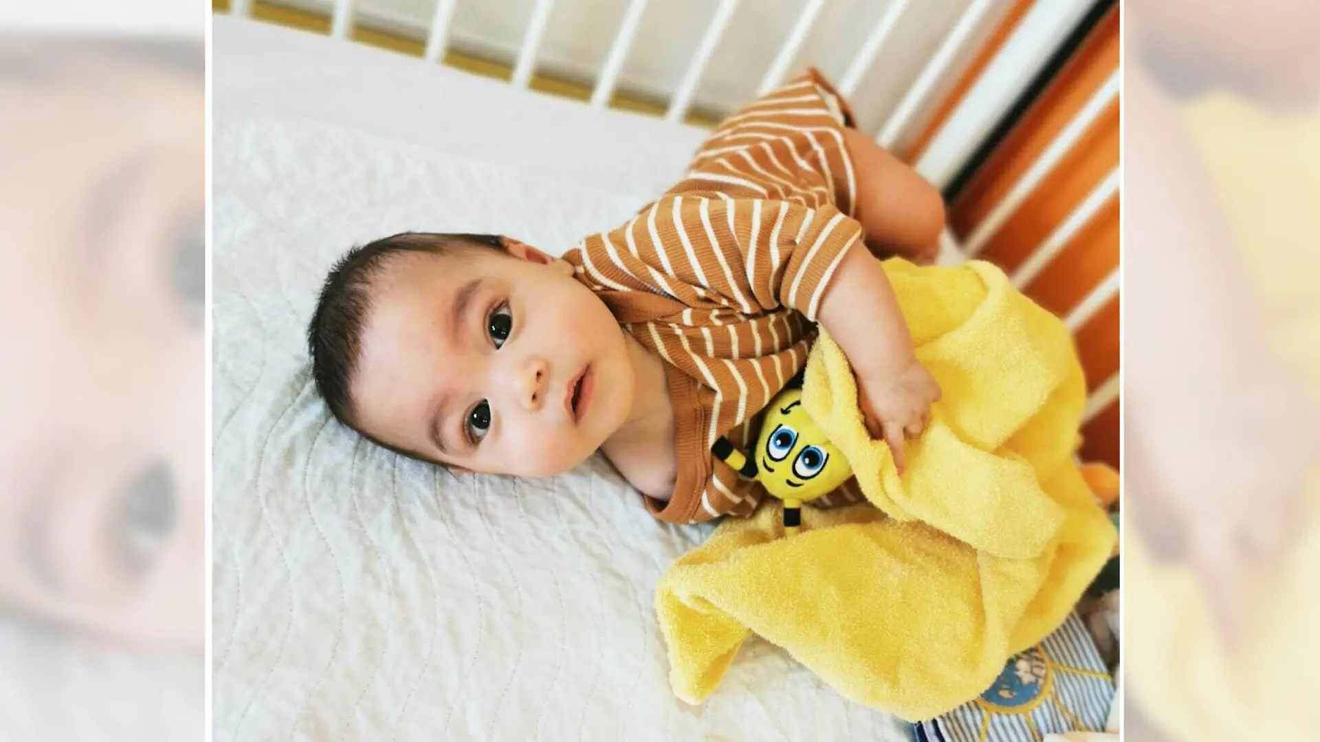 Ben-Louis im Kinderbett