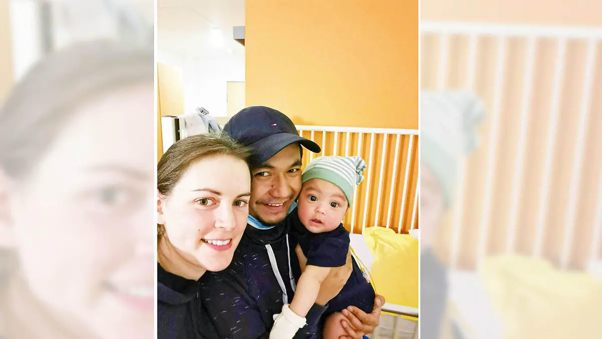 Ben-Louis mit Mama Theresa und Papa Sakchai.