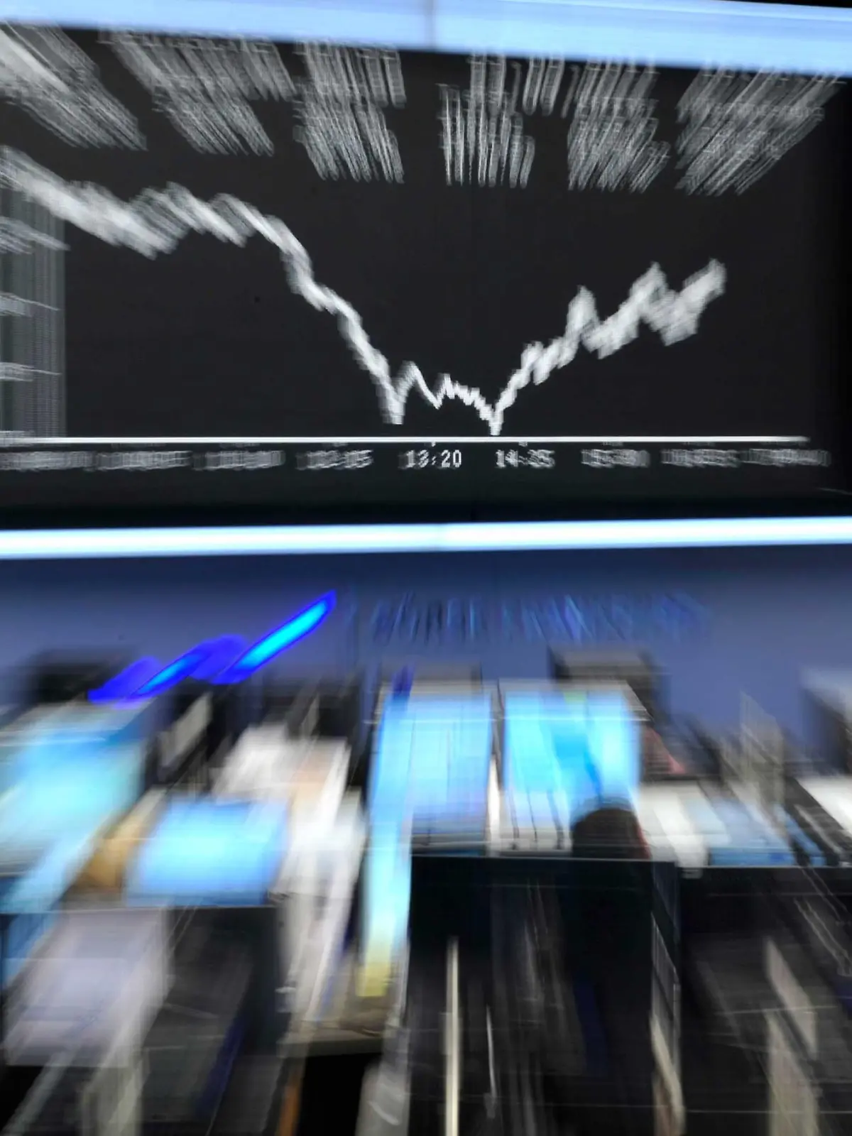 DAX-Kurve Tafel an der Frankfurter Börse