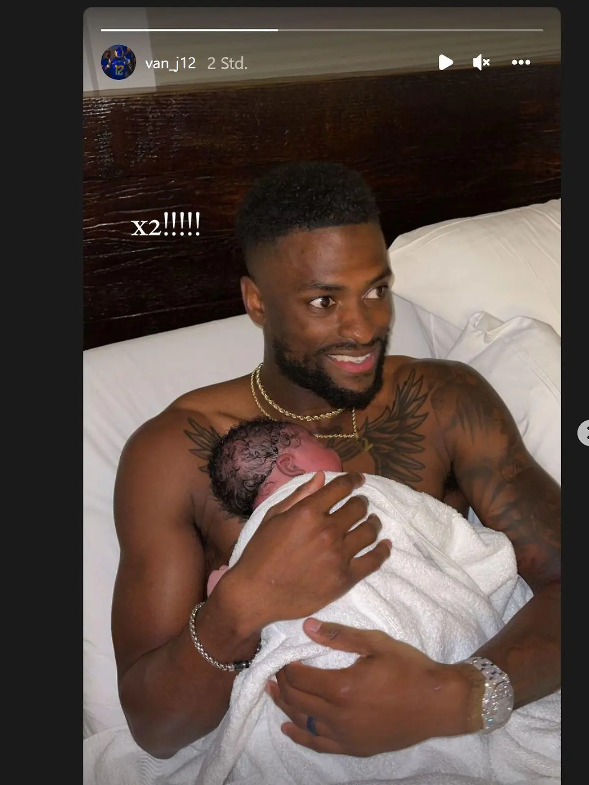 Van Jefferson wurde nur Stunden nach seinem Super-Bowl-Triumph Vater