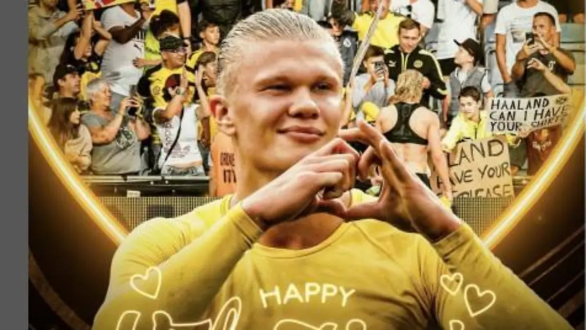 Erling Haaland mit einem besonderen Valentinsgeschenk für die Fans.