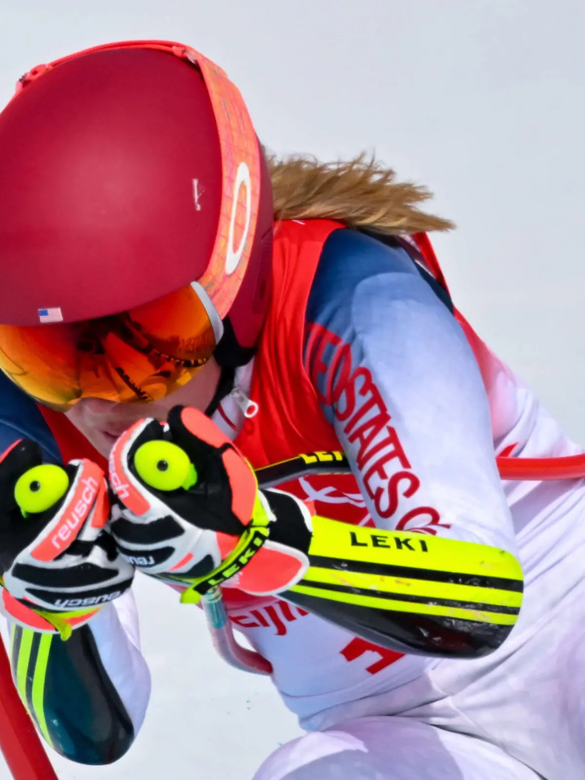  220211 -- BEIJING, Feb. 11, 2022 -- Mikaela Shiffrin of the United States competes during alpine skiing women s Super-G of Beijing 2022 Winter Olympics at National Alpine Skiing Centre in Yanqing District, Beijing, capital of China, Feb. 11, 2022.  BEIJING2022CHINA-BEIJING-OLYMPIC Winter games, Winterspiele,Spiele, Summer games ALPINE SKIING-WOMEN S SUPER-G CN ChenxYichen PUBLICATIONxNOTxINxCHN