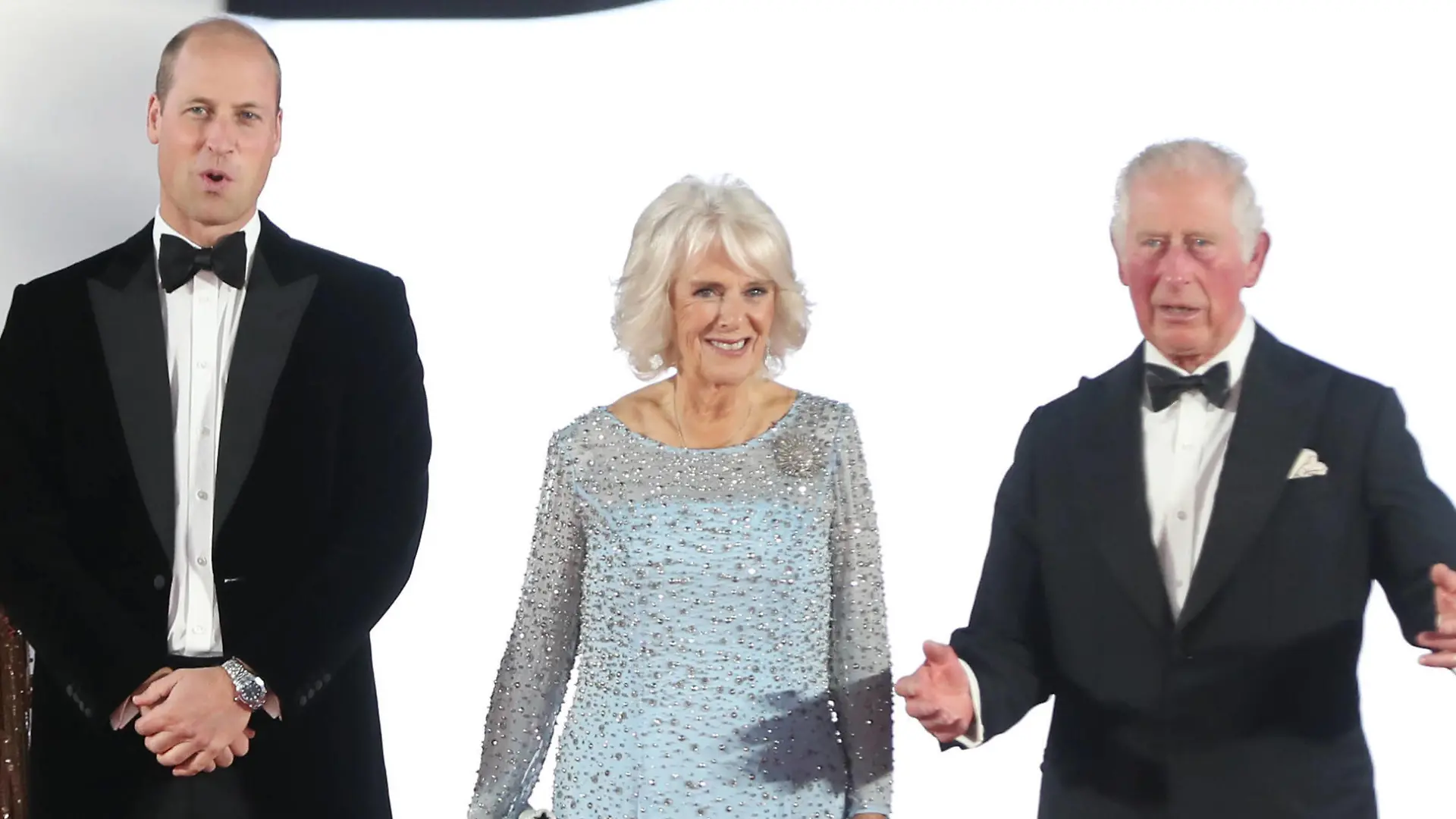 Catherine, Duchess of Cambridge, Prince William, Duke of Cambridge, Camilla, Duchess of Cornwall and Charles, Prince of Wales attend the World Premiere of No Time To Die at the Royal Albert Hall in London, SEPTEMBER 28th 2021 PUBLICATIONxINxGERxSUIxAUTxHUNxONLY MDRx21525