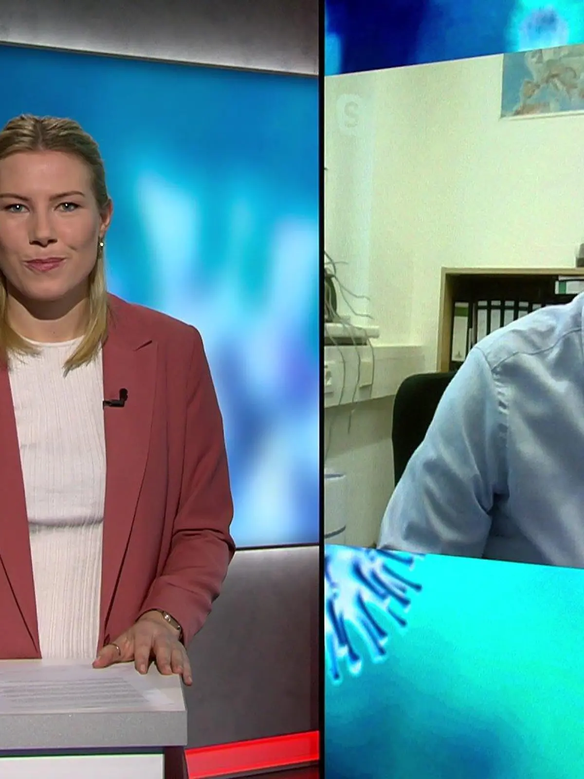Vivian Bahlmann spricht mit Prof. Timo Ulrichs