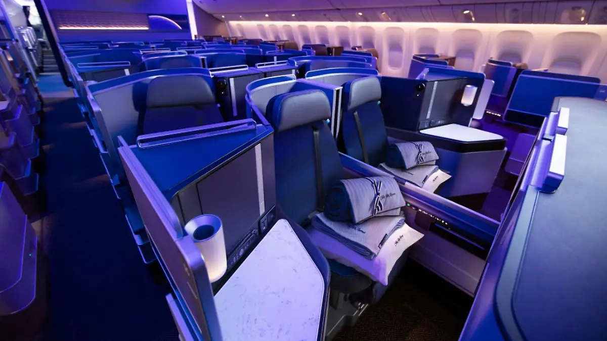 In der First Class von United Airlines hat jeder Passagier einen eigenen kleinen Bereich. (Symbolbild)
