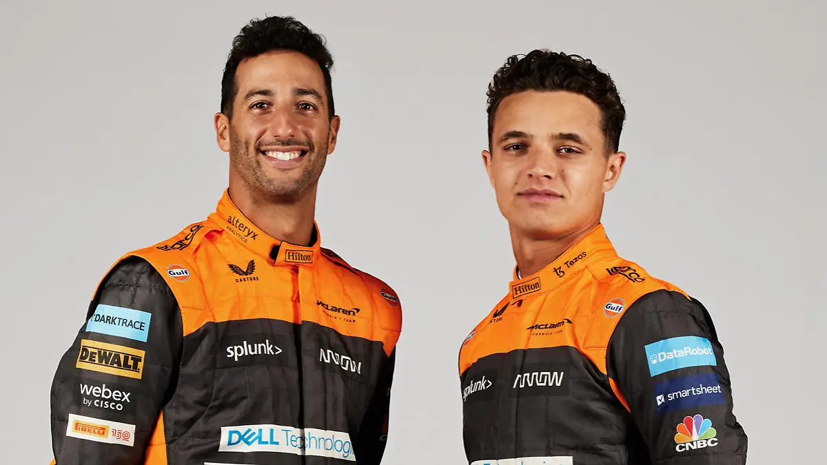 Lando Norris & Daniel Ricciardo 2022 portrait_BAT Branded