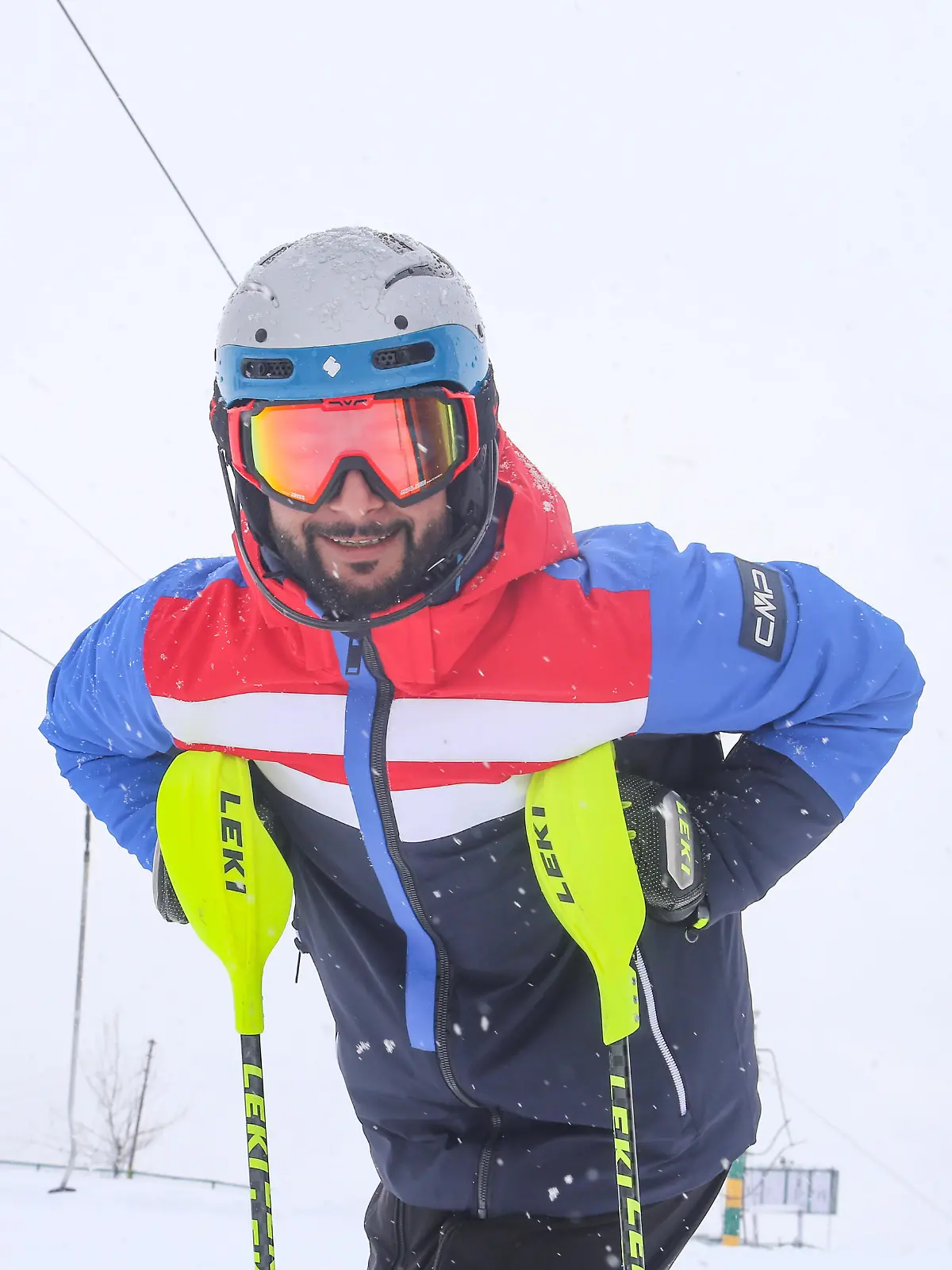 Indian skier Arif Mohammad Khan pictured during a training session at a World famous ski resort in Gulmarg, some 55 km north of Srinagar city, India. Mohammad Arif Khan became the first athlete from the India to earn a quota place for the Beijing 2022 Winter Olympics in the slalom event in alpine skiing. (Photo by Sajad Hameed/Pacific Press)