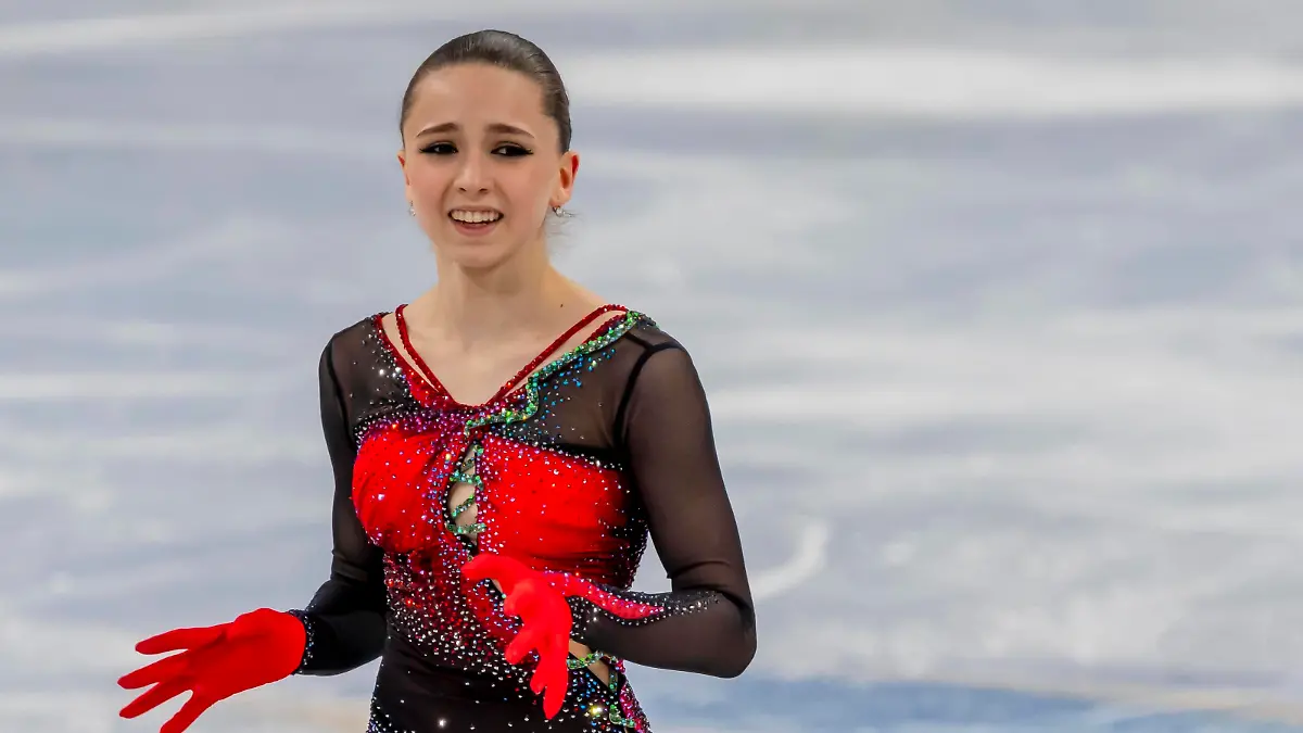 February 7, 2022, Beijing, Hebei, China: Kamila VALIEVA ROC competes at the Capital Indoor Stadium during the Beijing 2022 Winter Olympics in Beijing, Hebei, China Olympics Beijing 2022: February 7, 2022 PUBLICATIONxINxGERxSUIxAUTxONLY - ZUMAa161 20220207_zaa_a161_238 Copyright: xWalterxG.xArcexSr.x
