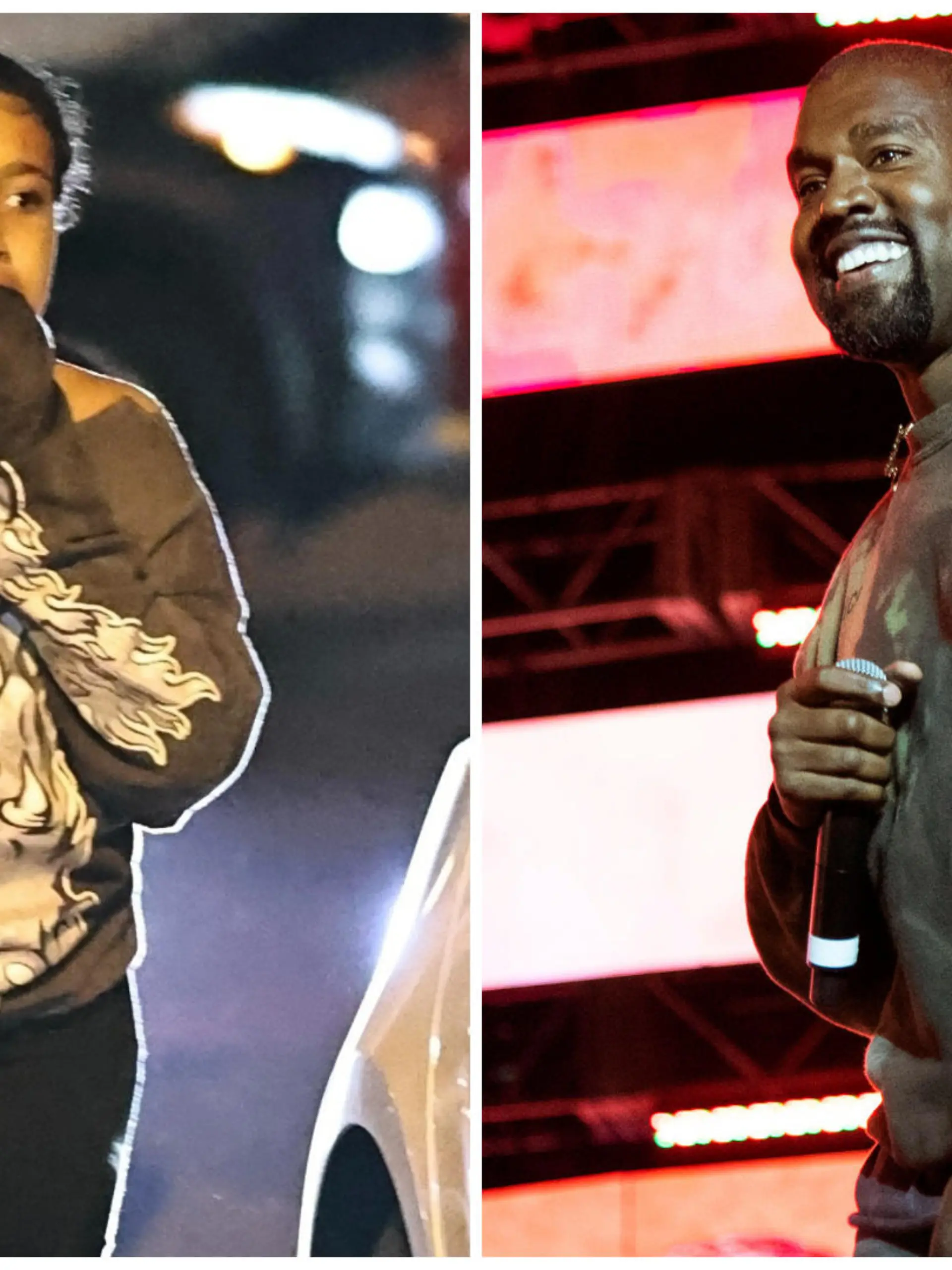 North West erschien mit blutigen Verletzungen zur Geburtstagsparty von Papa Kanye West. Keine Sorge: Beim vermeintlichen Blut handelt es sich nur um Make-up.