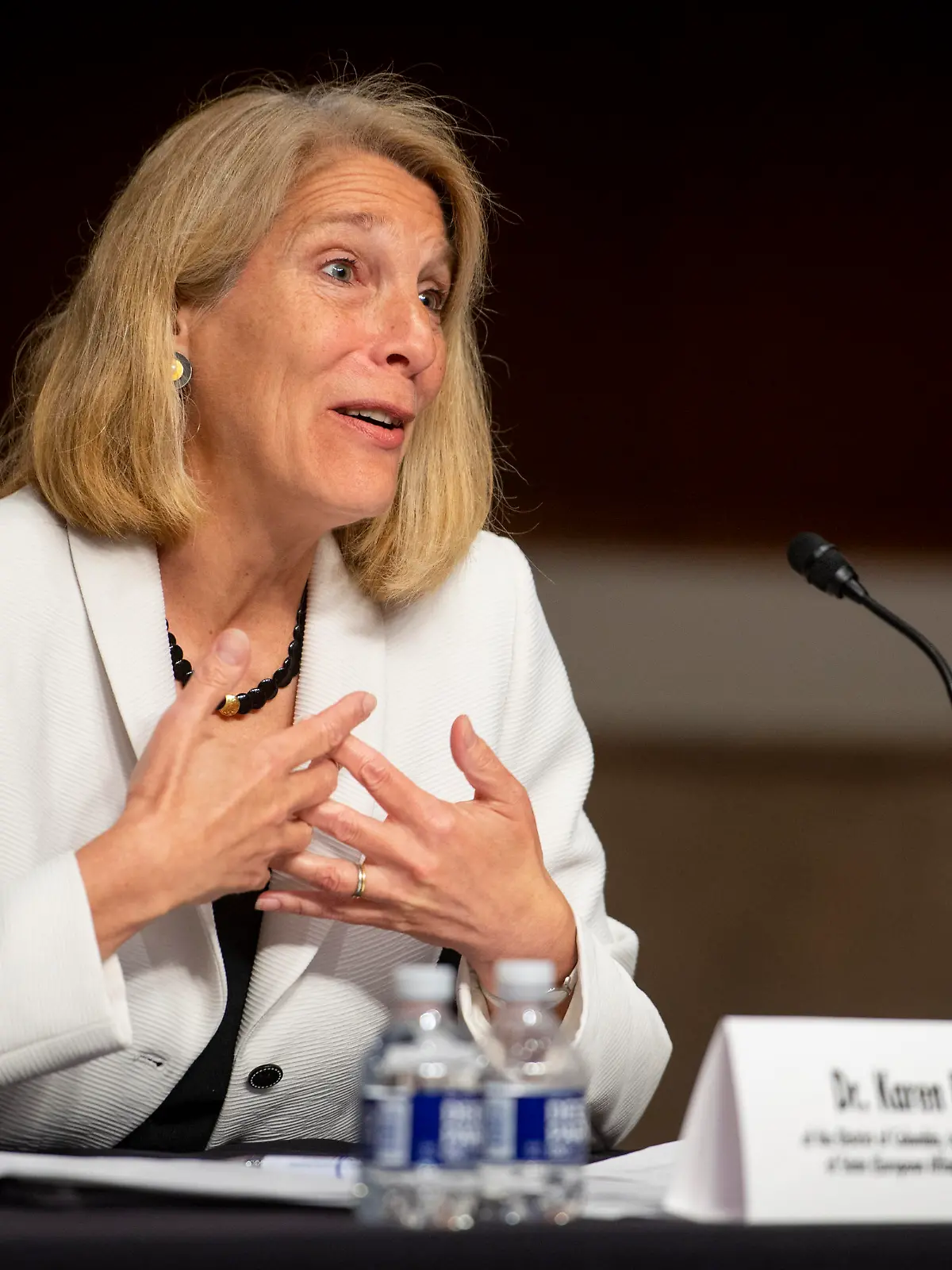 Dr. Karen Donfried appears before a Senate Committee on Foreign Relations hearing for her nomination to be an Assistant Secretary of State (European Affairs and Eurasian Affairs), in the Dirksen Senate Office Building in Washington, DC, Tuesday, July 20, 2021. Credit: Rod Lamkey / CNP