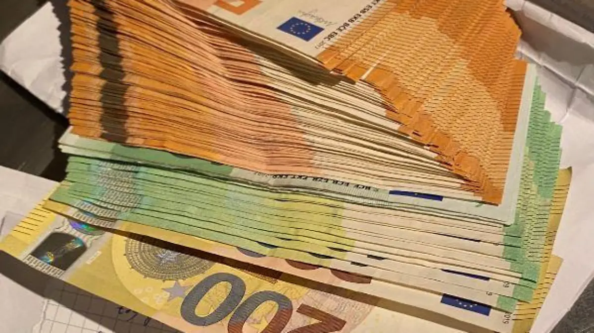 sichergestelltes Geld