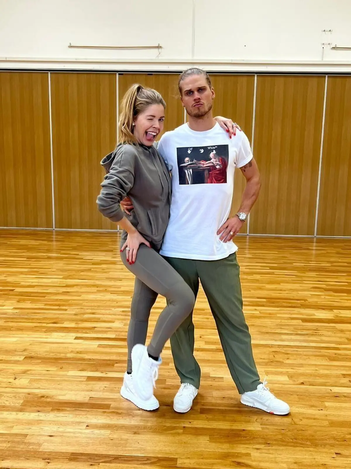 Victoria Swarovski und Rúrik Gíslason beim Training für die Kennenlernshow von „Let's Dance“ 2022.