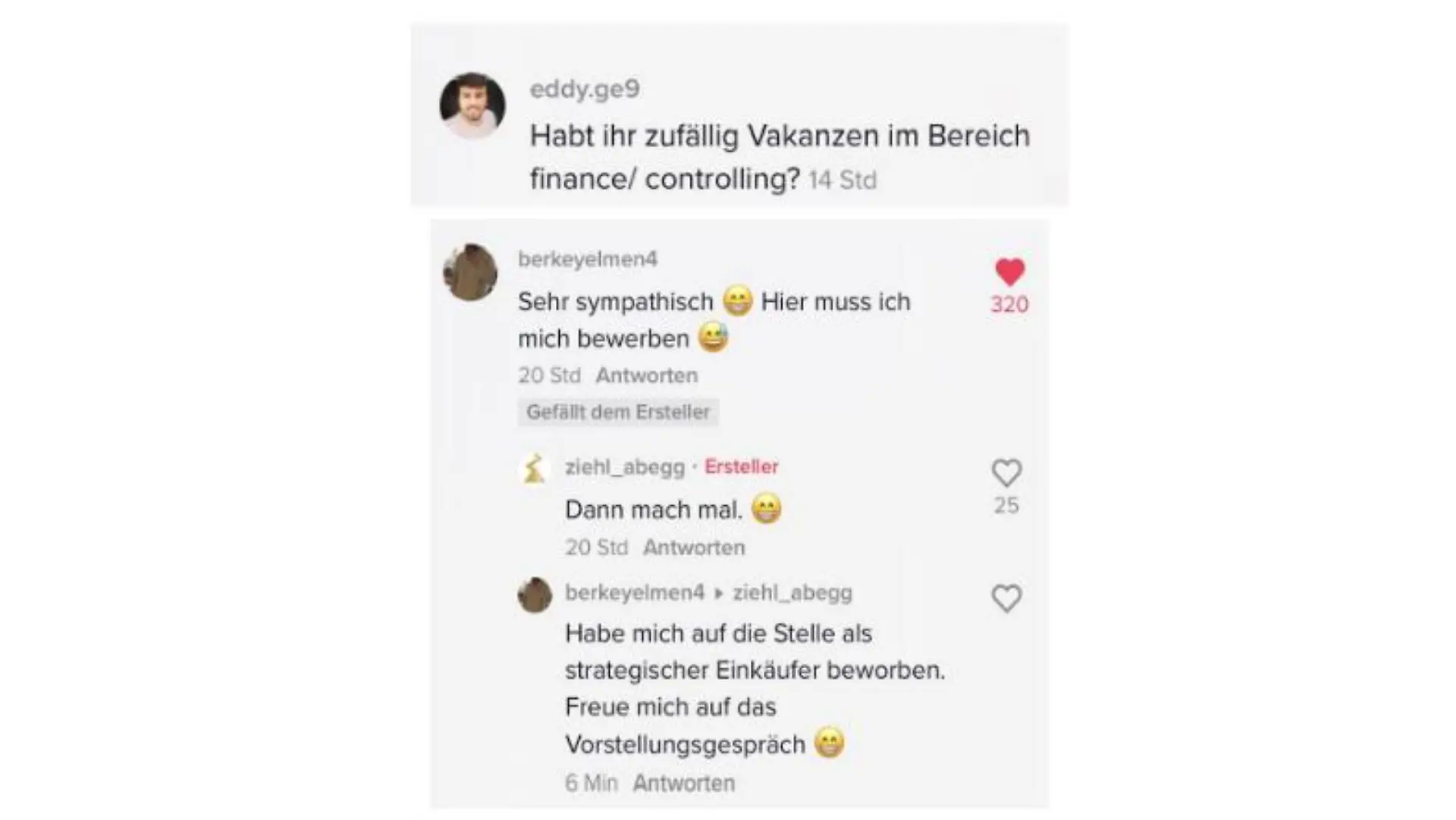 Auch Fachkräfte kommentieren unter den Video-Posts von Ziehl-Abegg bei TikTok.