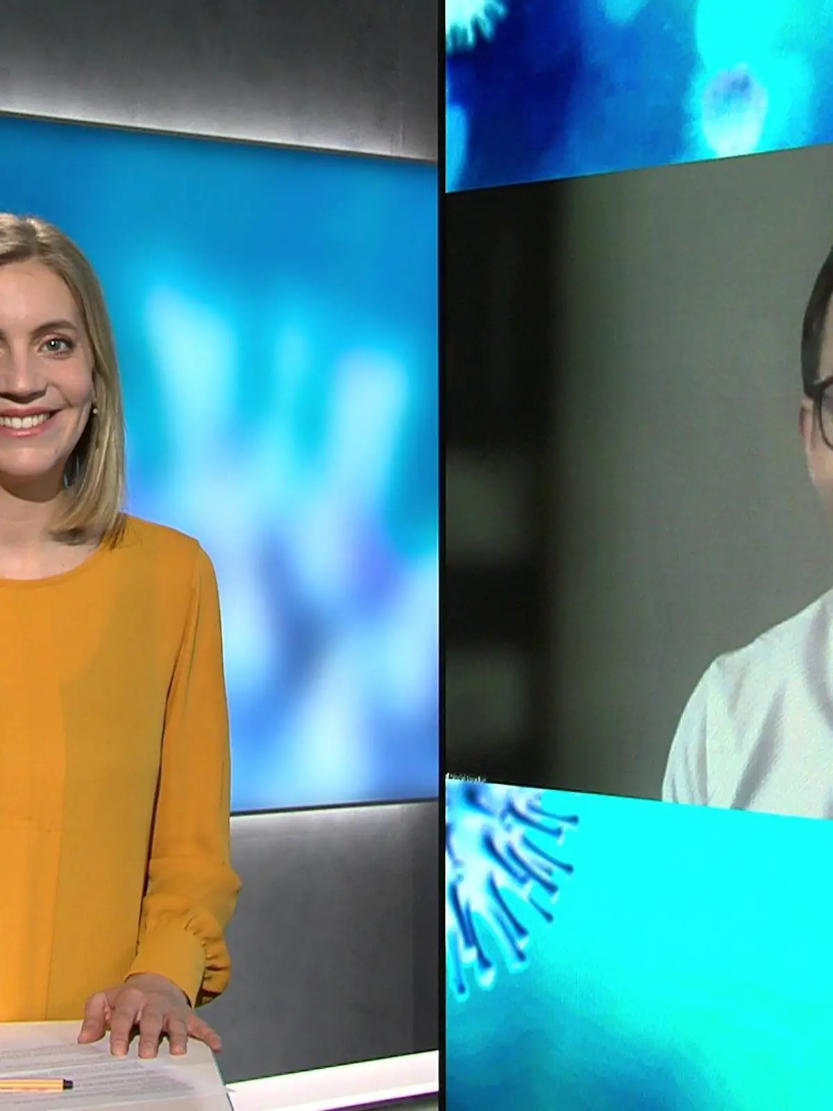 Nele Balgo spricht mit Dr. Nicolai Savaskan