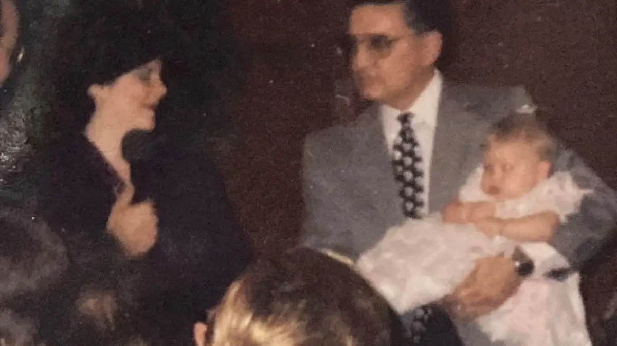 Jeanine und Mike mit Jessica als Baby.
