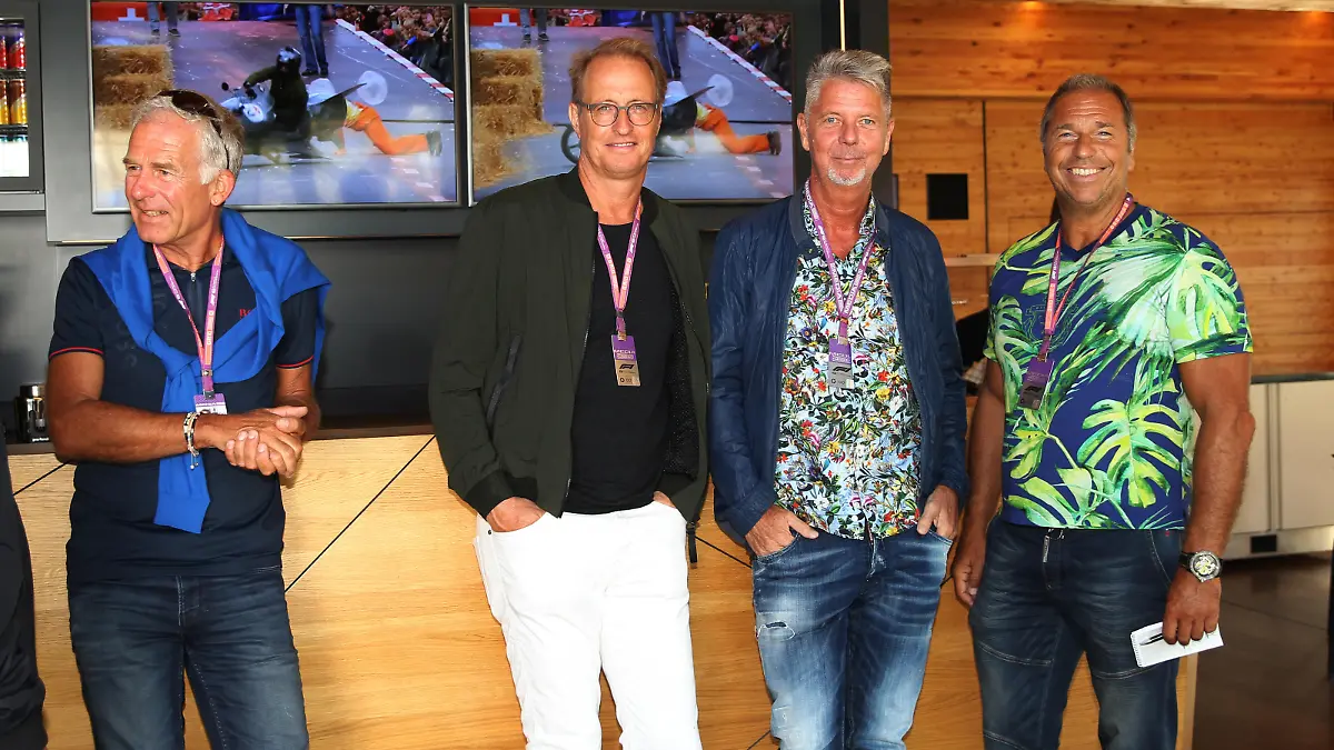 RTL Formel 1 Moderatoren Team, Florian Koenig, Kai Ebel, Christian Danner, Heiko Wasser Formula 1 Belgian Grand Prix 30.08.2019 Circuit de Spa-Francorchamps. fee liable image, copyright © ATP Udo STIEFEL