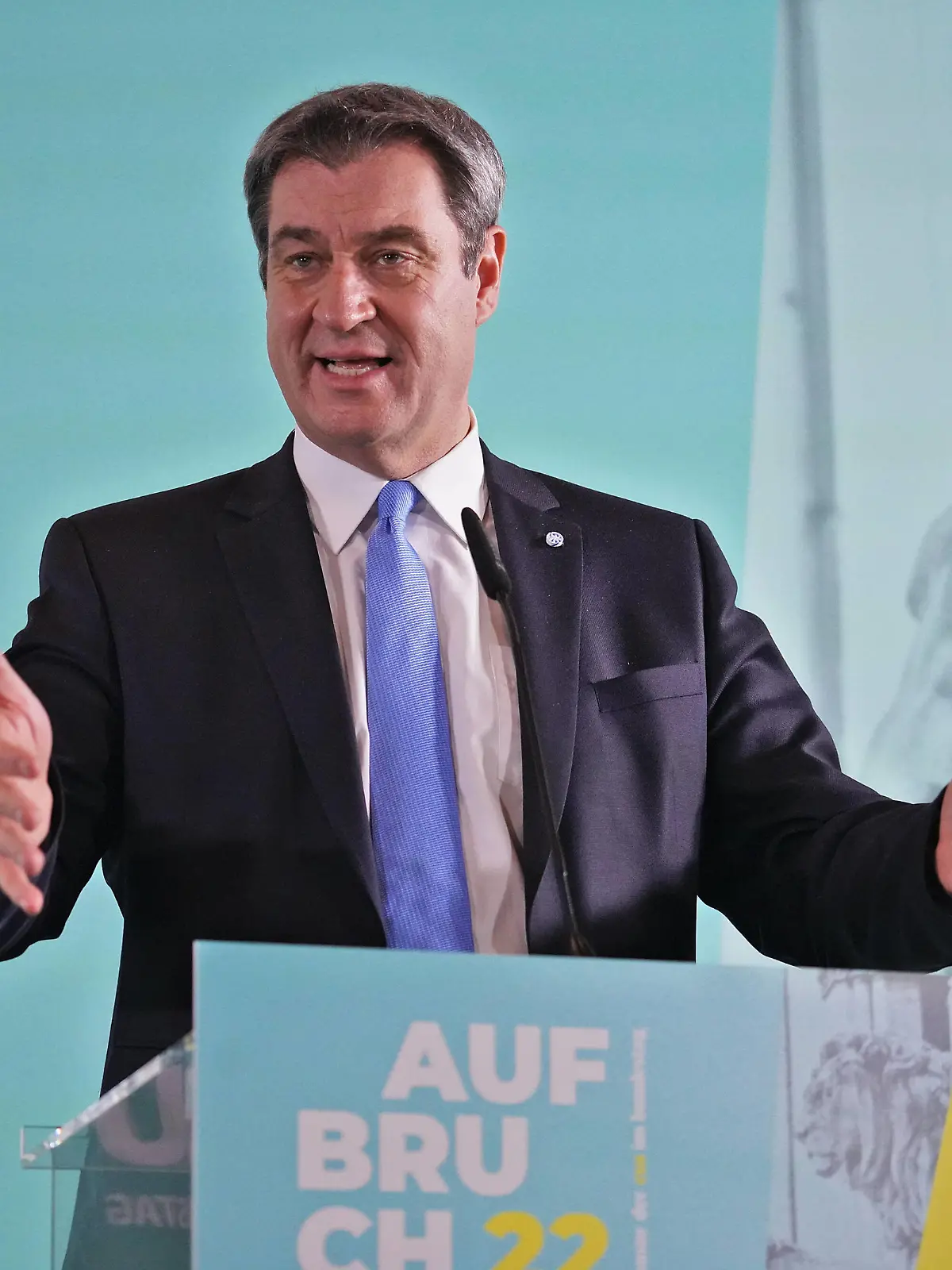  Markus Söder, Bayerischer Ministerpräsident, Parteivorsitzender der CSU Aufbruch22 - Klausur der CSU im Bundestag, Pressekonferenz am 3.2.2022 in Berlin Berlin Amplifier, Berlin Berlin GER