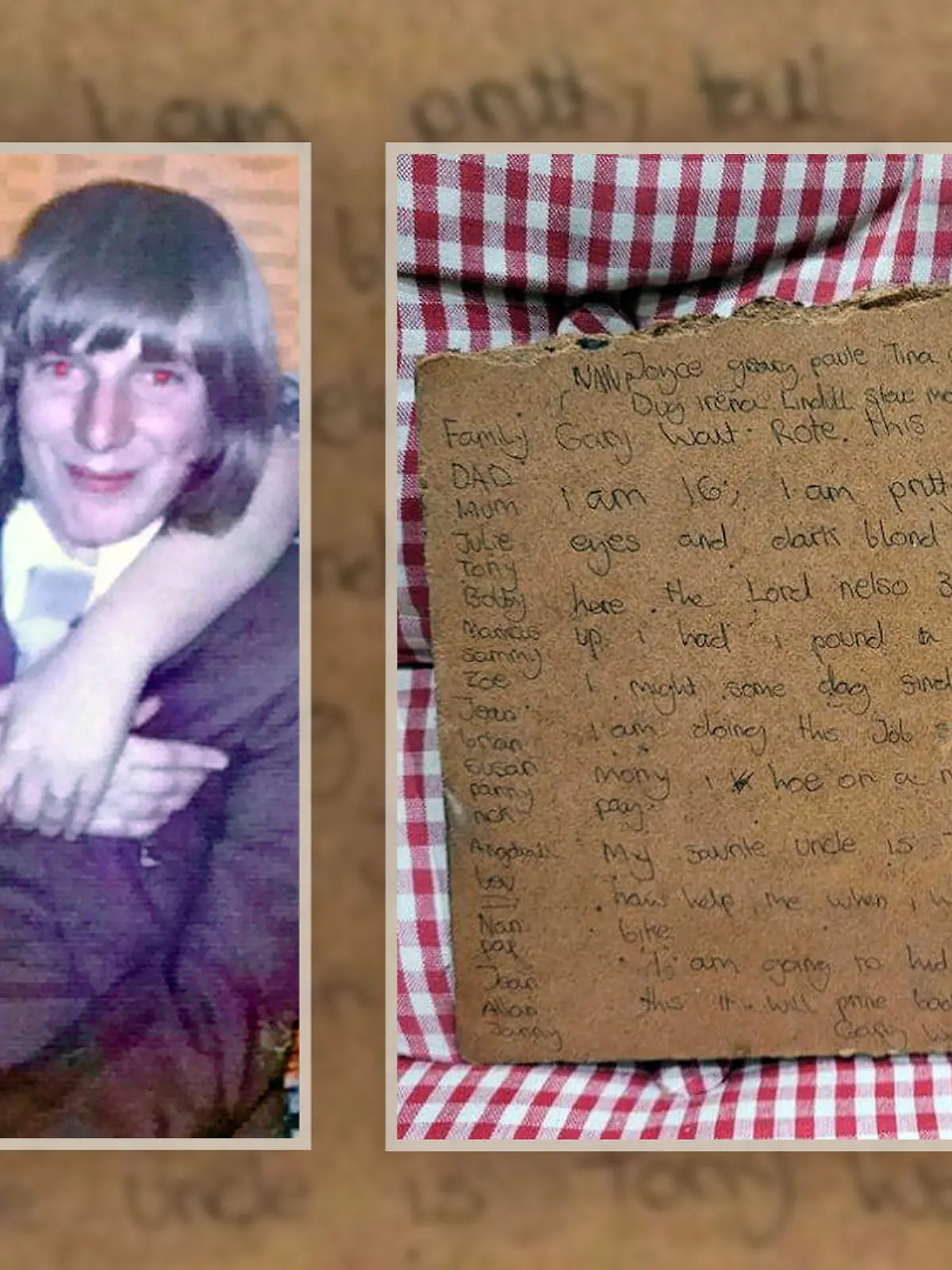 50 Jahre nach dem Tod ihres Bruders Gary erhält Julie Tucker durch Zufall eine Nachricht des Verstorbenen.