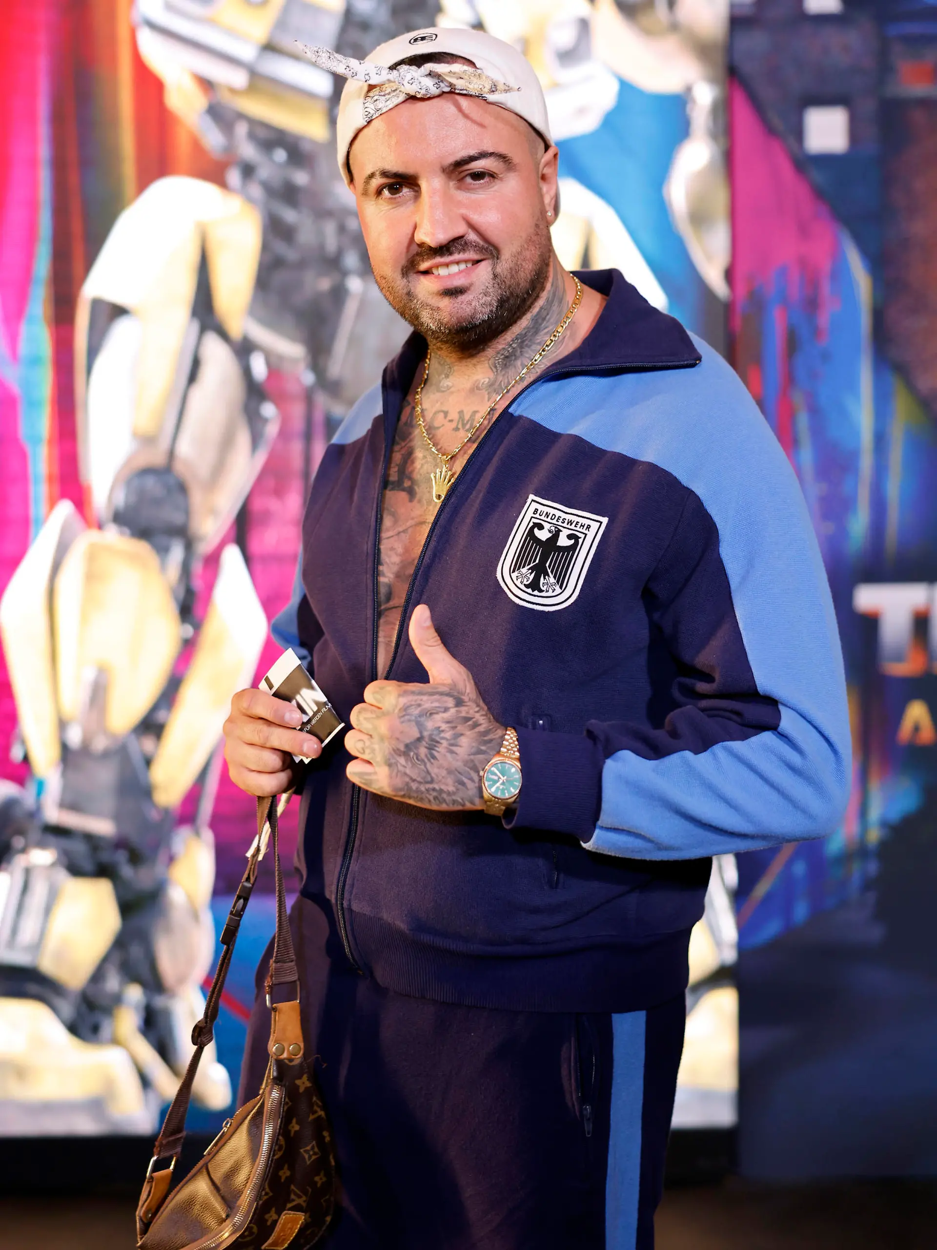 Sänger Cosimo Citiolo (auch 'Checker vom Neckar') beim Special Screening von 'Transformers: Aufstieg der Bestien' im Filmpalast. Köln, 01.06.2023
