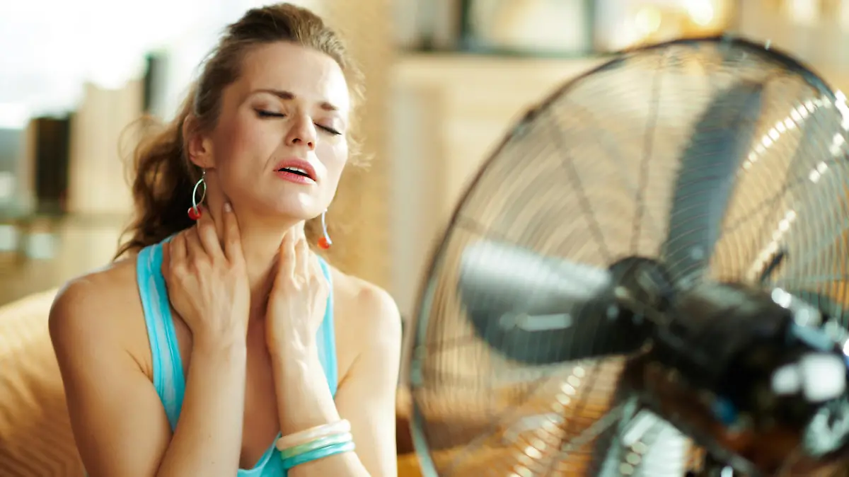 Ventilator gegen Hitze im Dachgeschoss
