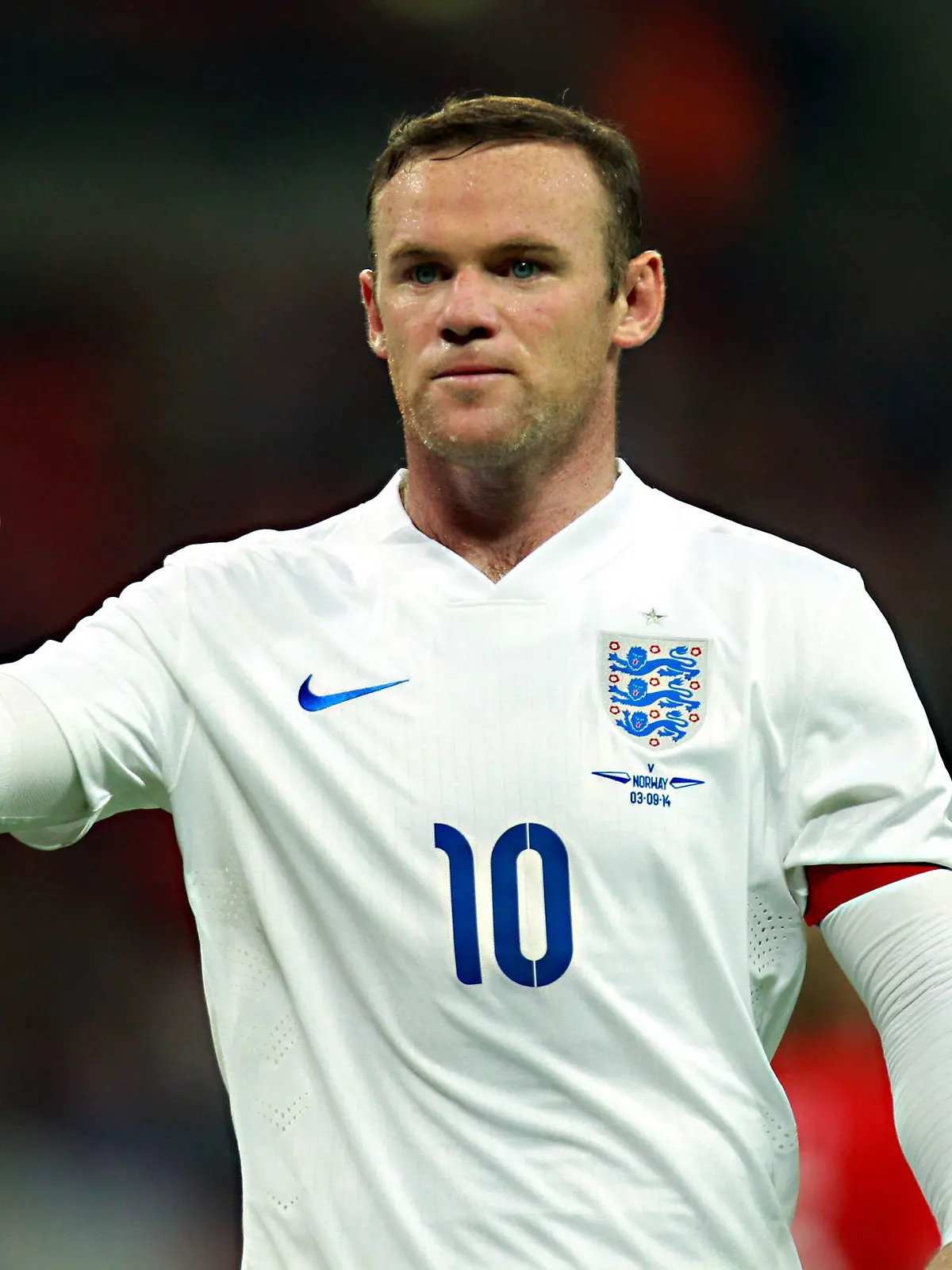 ARCHIV - epa04383019 England's Wayne Rooney during the international friendly soccer match between England and Norway at Wembley Stadium, London, Britain, 03 September 2014. EPA/SEAN DEMPSEY (zu dpa «Wayne Rooney vor dem Jubiläum: Ohne Titel wird ein Makel bleiben» vom 14.11.2014) +++(c) dpa - Bildfunk+++