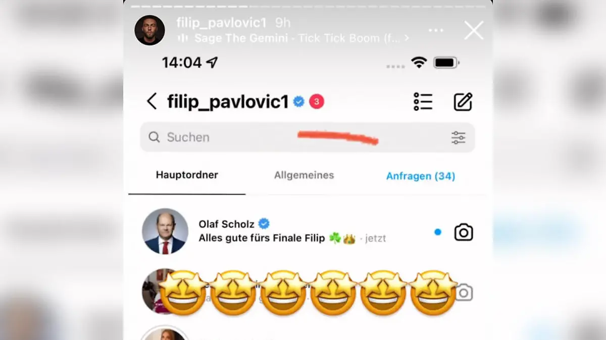 Ist Olaf Scholz wirklich in Filips DMs geslidet?
