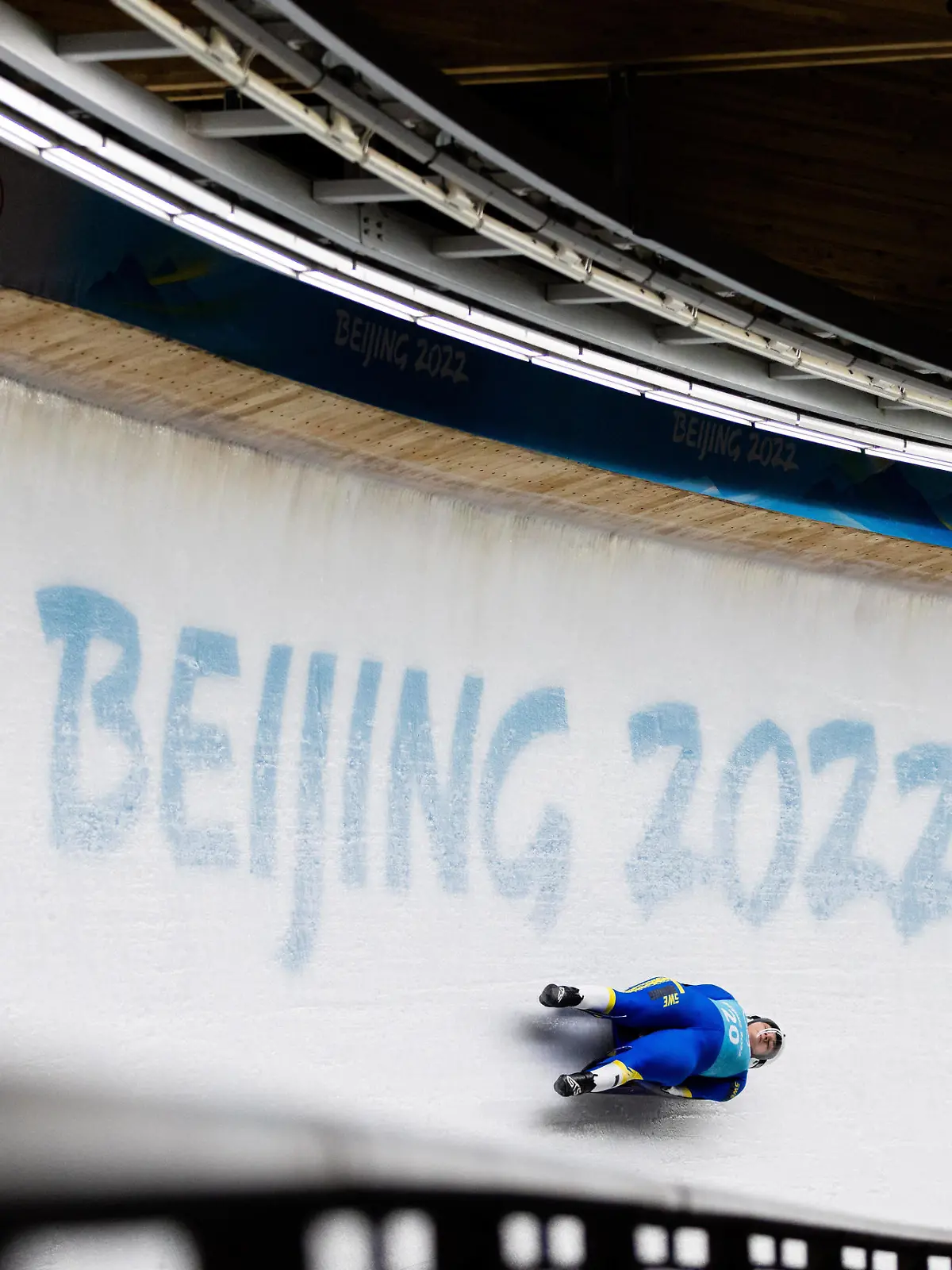  OLYMPICS - Winter Olympic Games, Olympische Spiele, Olympia, OS Beijing 2022 YANQING,CHINA,03.FEB.22 - OLYMPICS, LUGE - Winter Olympic Games Beijing 2022, preview, training, singles, men. Image shows Tove Kohala SWE. PUBLICATIONxNOTxINxAUTxSUIxSWE GEPAxpictures/xDanielxGoetzhaber