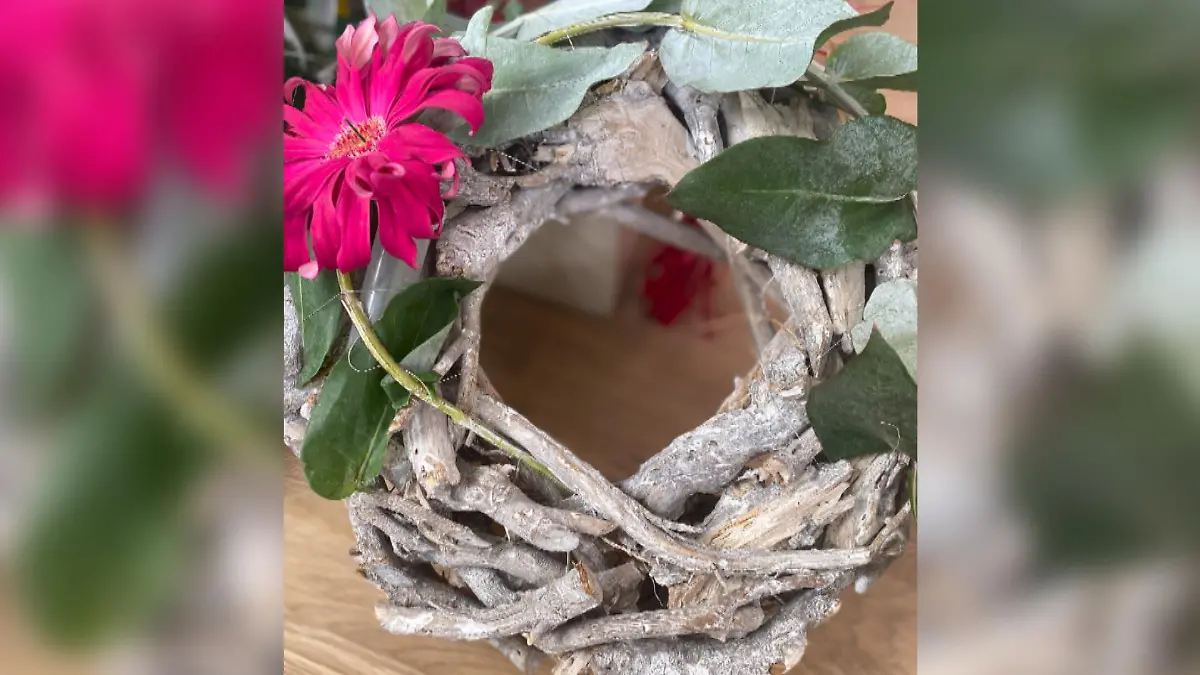 Valentins-Gruß aus altem Adventskalender