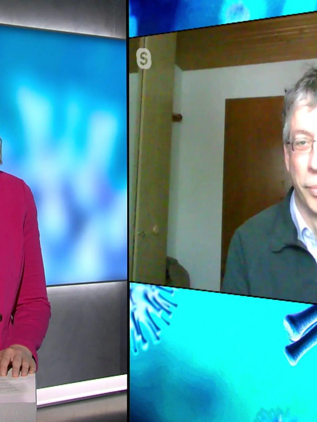 Nele Balgo spricht mit Prof. Timo Ulrichs