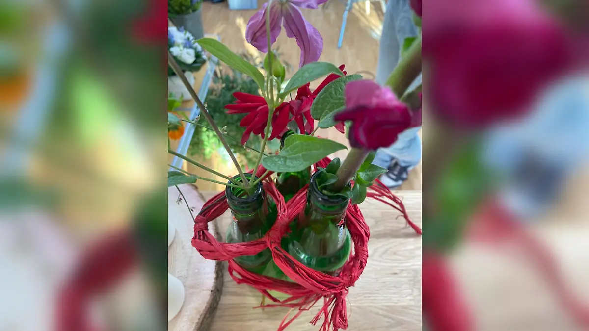 Valentins-Geschenk mit drei Bierflaschen