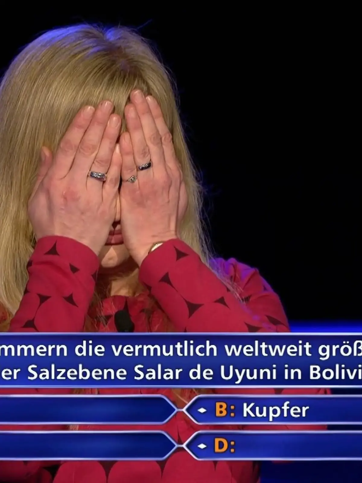 "Wer wird MIllionär?"-Kandidatin Petra Lehner gibt sich einen Ruck und gewinnt 32.000 Euro