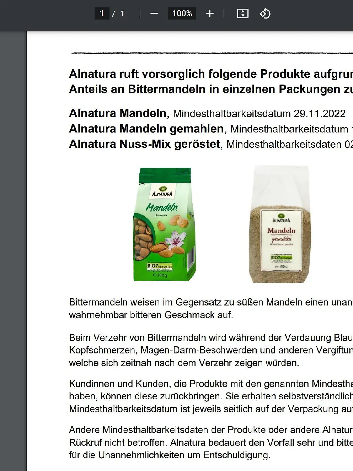Alnatura Produktbilder