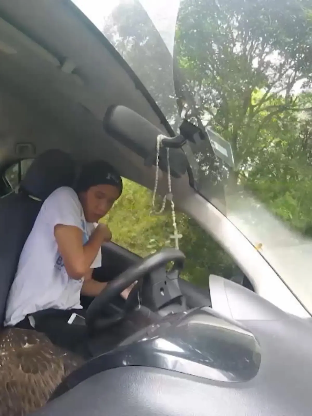 Ein Adler crasht in ein fahrendes Auto und scheint Hilfe zu suchen. Erfolgreich – auch wenn der Mann im Auto erstmal ein bisschen überfordert ist, wie Sie im Video sehen können.