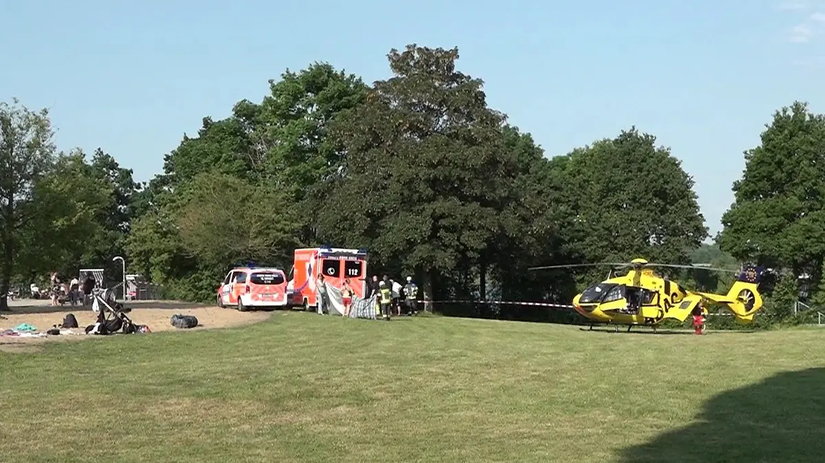 In diesem Naturfreibad verletzt sich ein Zehnjähriger bei einem Kopfsprung schwer
