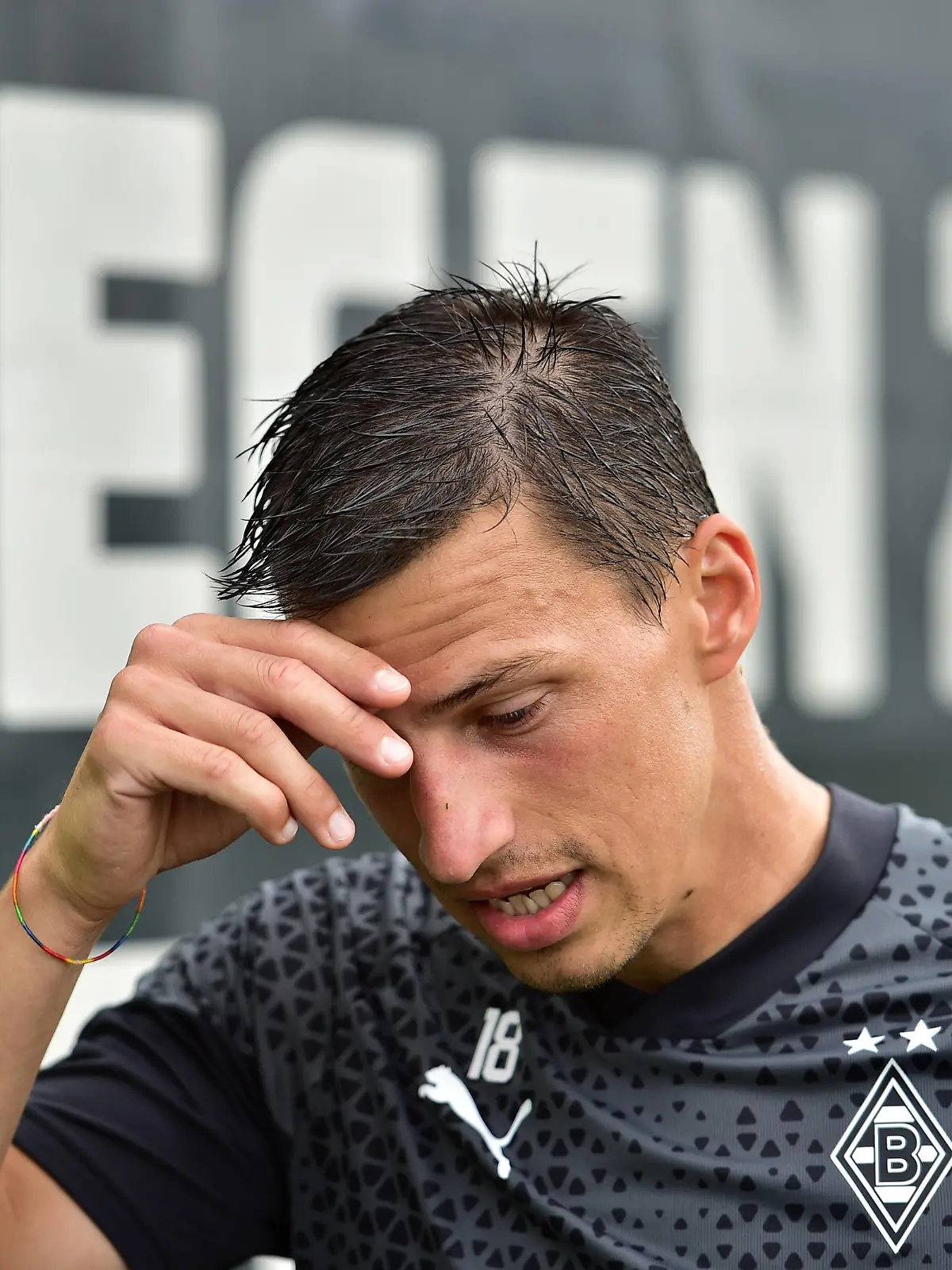 17.07.2023 Moenchengladbach Fussball, Herren, Saison 2023/2024, Training Borussia Moenchengladbach Stefan Lainer Gladbach DFL regulations prohibit any use of photographs as image sequences and/or quasi-video. Borussia-Park NRW Deutschland *** 17 07 2023 Moenchengladbach football, men, season 2023 2024, training Borussia Moenchengladbach Stefan Lainer Gladbach DFL regulations prohibit any use of photographs as image sequences and or quasi video Borussia Park NRW Germany