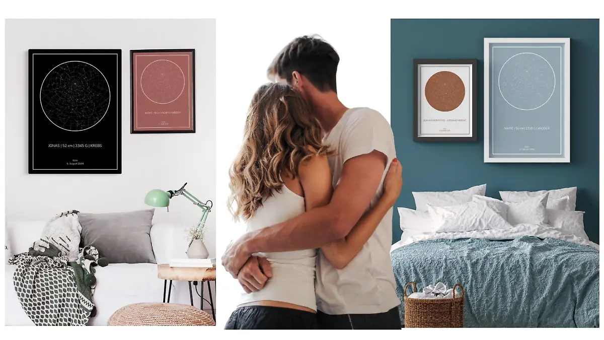 Sternenhimmel-Bild für Verliebte