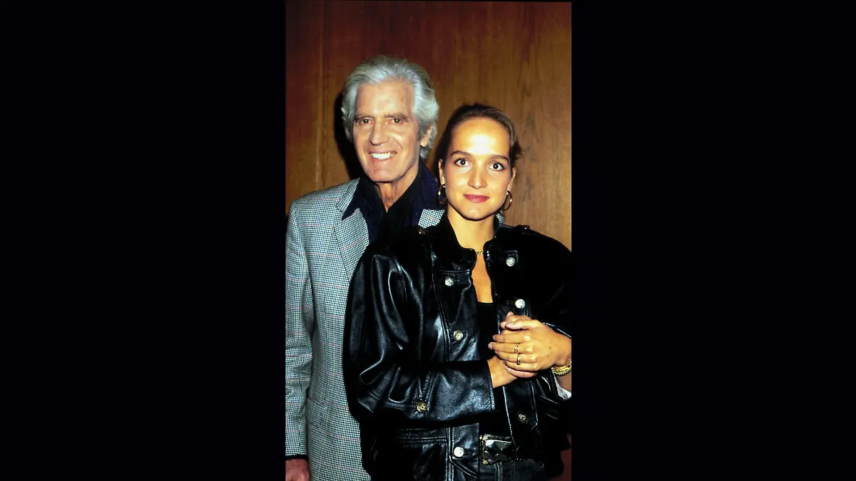 Paul Hubschmid mit Stieftochter Anouschka Renzi 1991