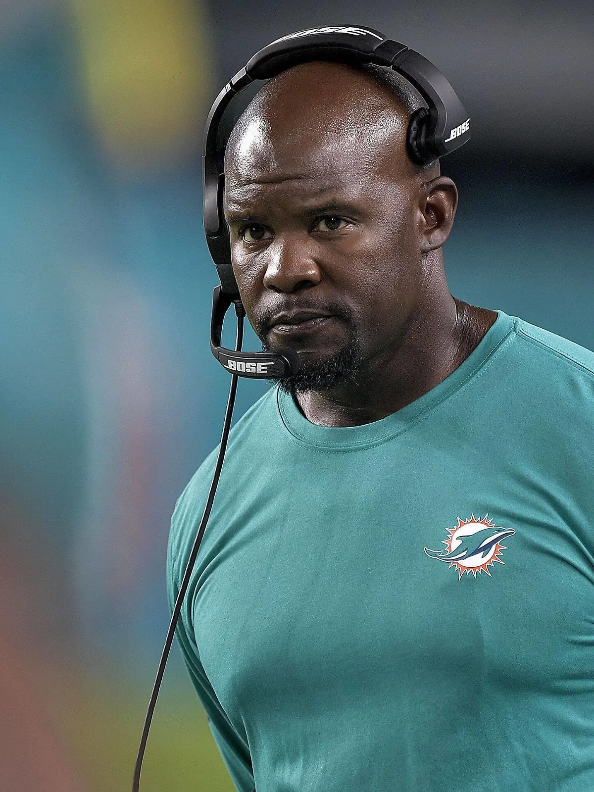  August 30, 2021: Dolphins coach Brian Flores walks up the sidelines during their game against the Atlanta Falcons on Aug. 21. - ZUMAm67_ 0132389874st Copyright: xMichaelxLaughlinx